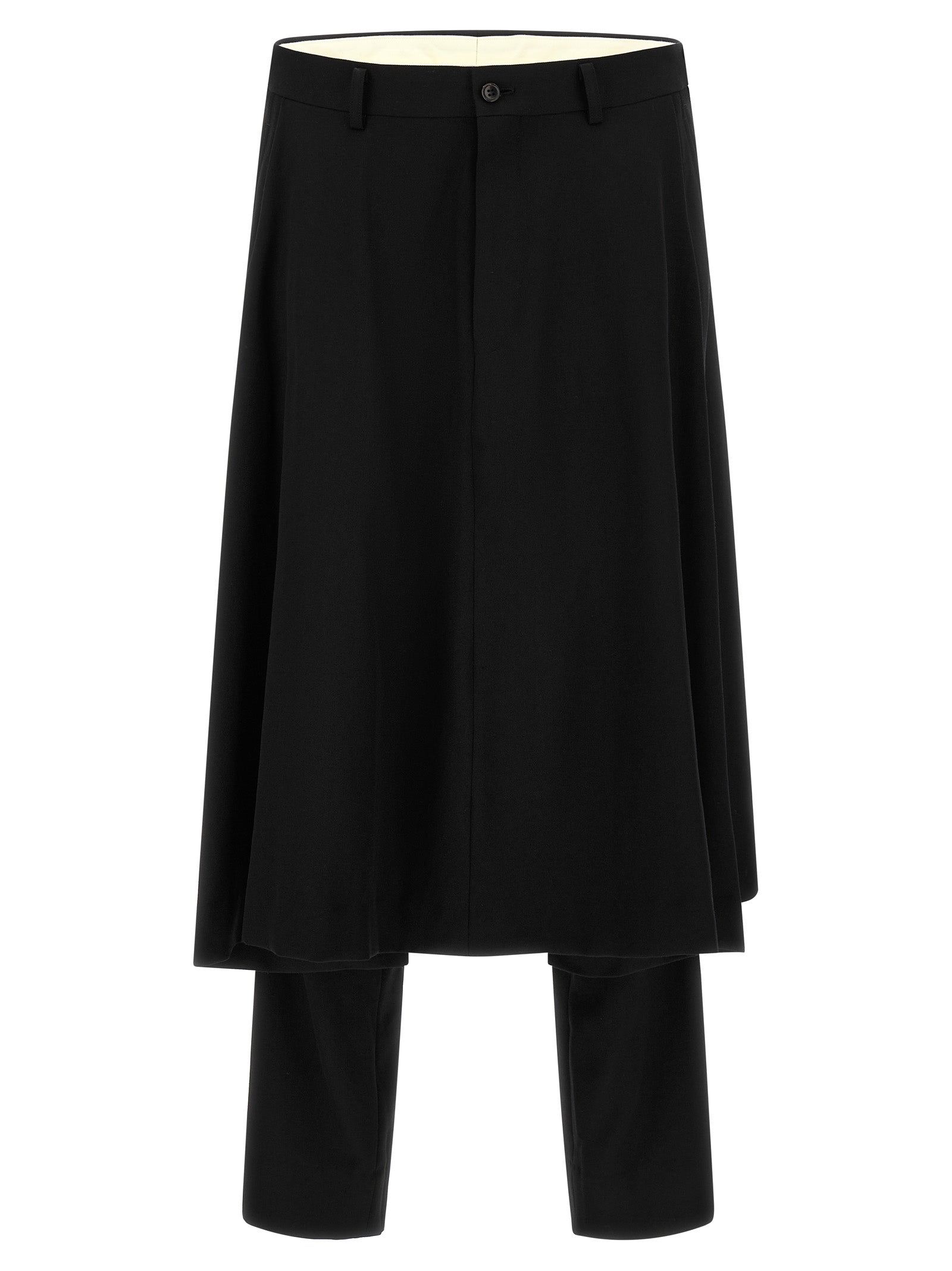 Comme Des Garçons Black Wool Dress Pants
