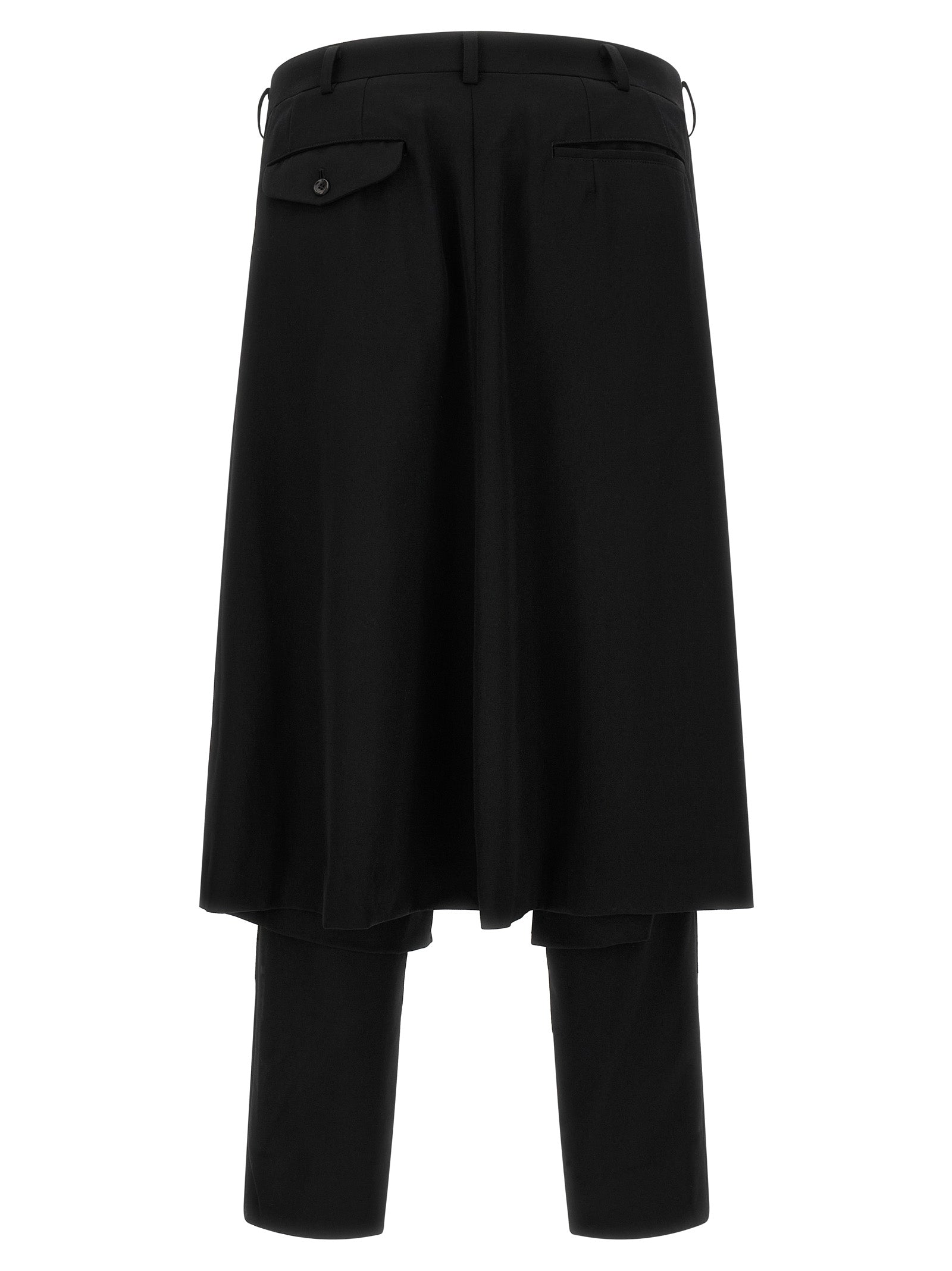 Comme Des Garçons Black Wool Dress Pants