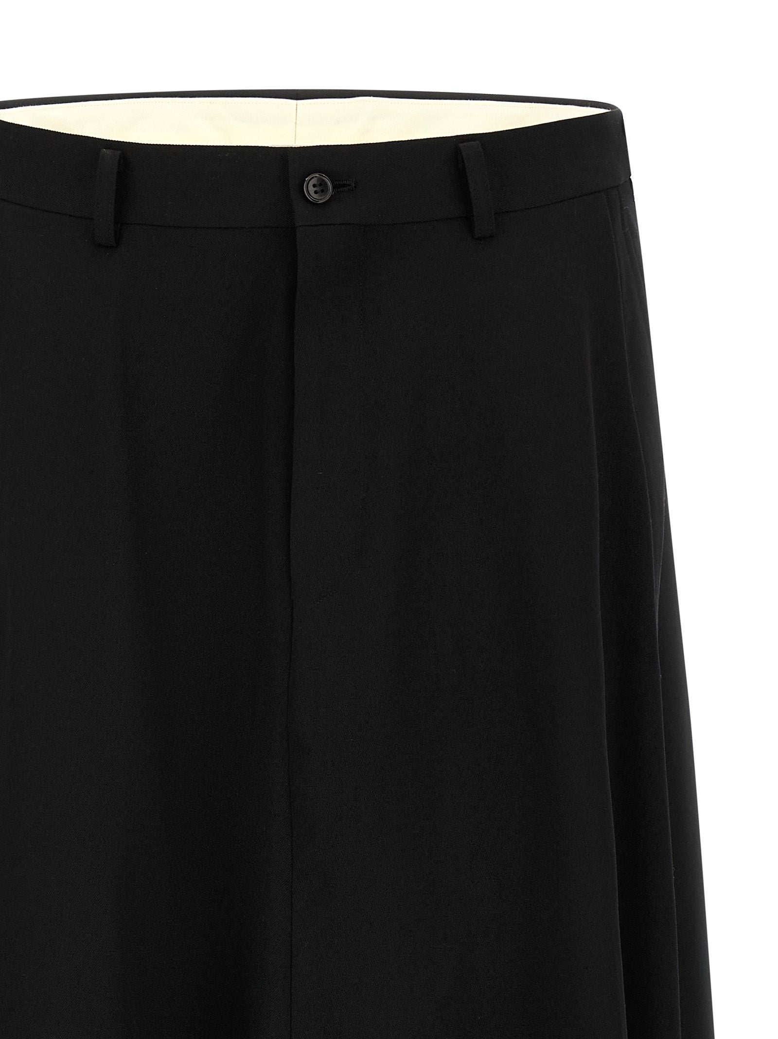 Comme Des Garçons Black Wool Dress Pants