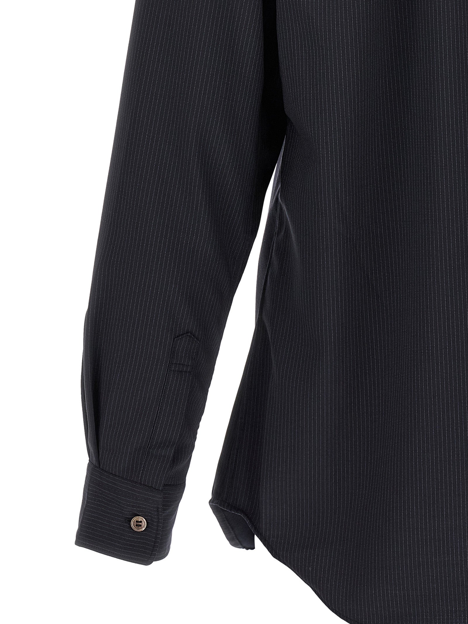Comme Des Garçons Blue Polyester Blouse