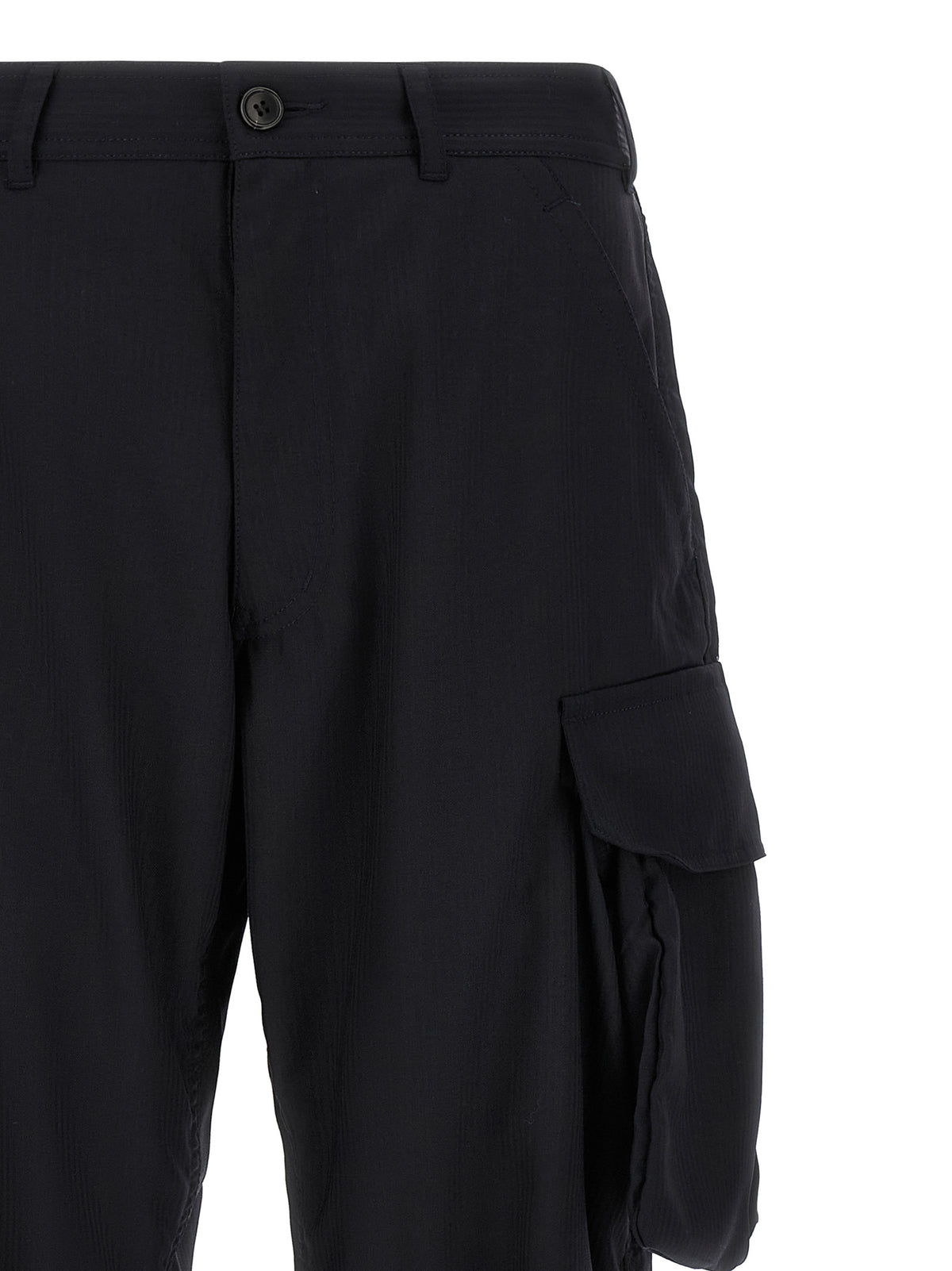 Comme Des Garçons Blue Polyester Cargo Pants