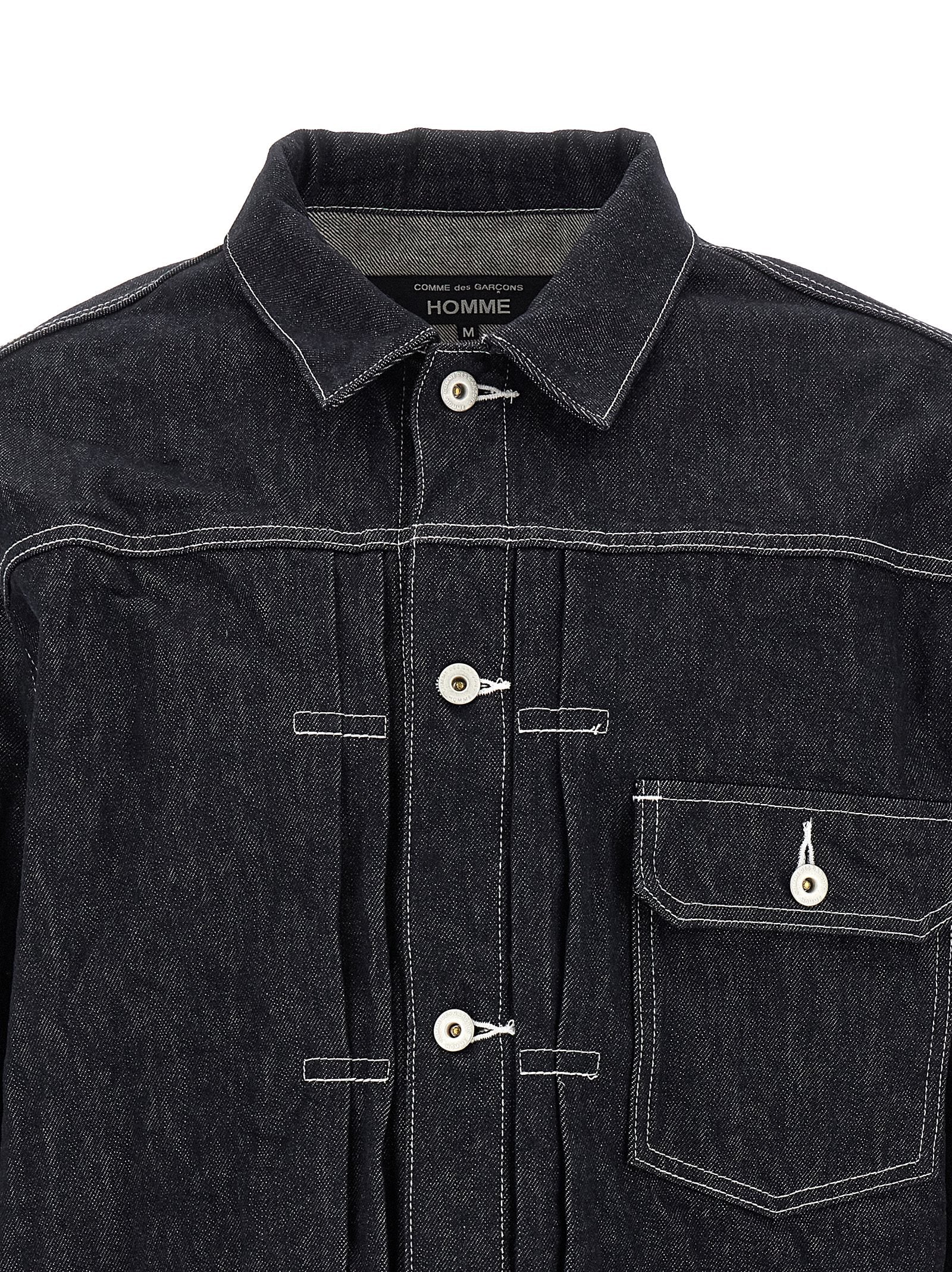 Comme Des Garçons Blue Cotton Denim Jacket