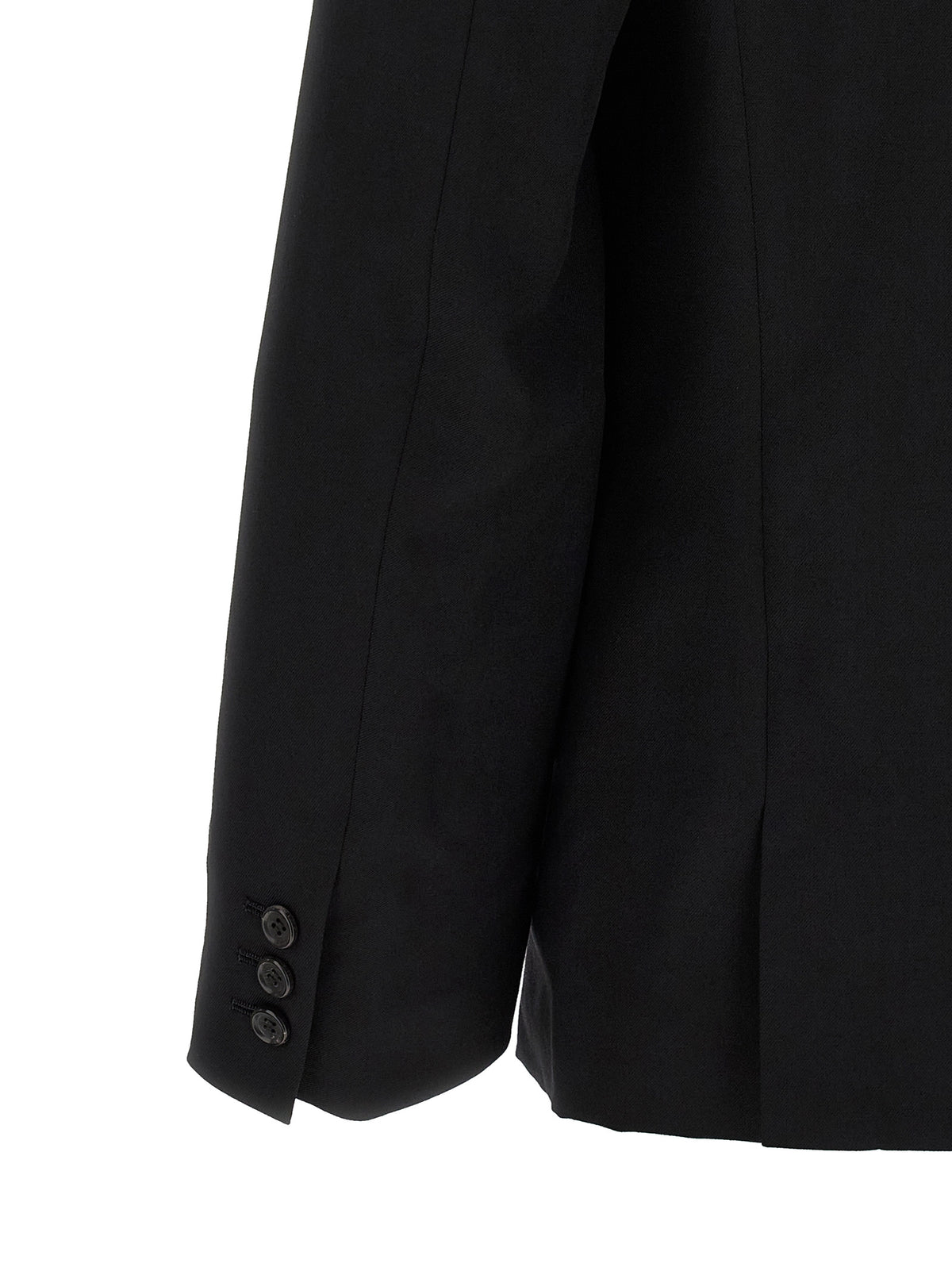 Comme Des Garçons Black Wool Blazer