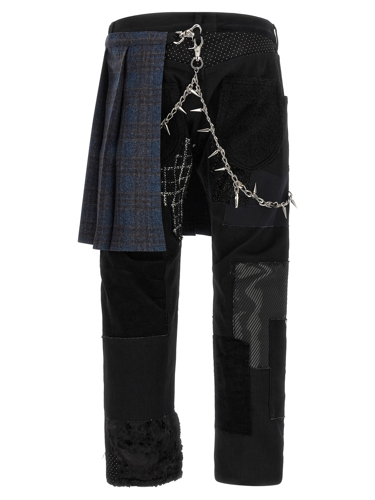 Junya Watanabe Black Cotton Straight-Leg Jeans