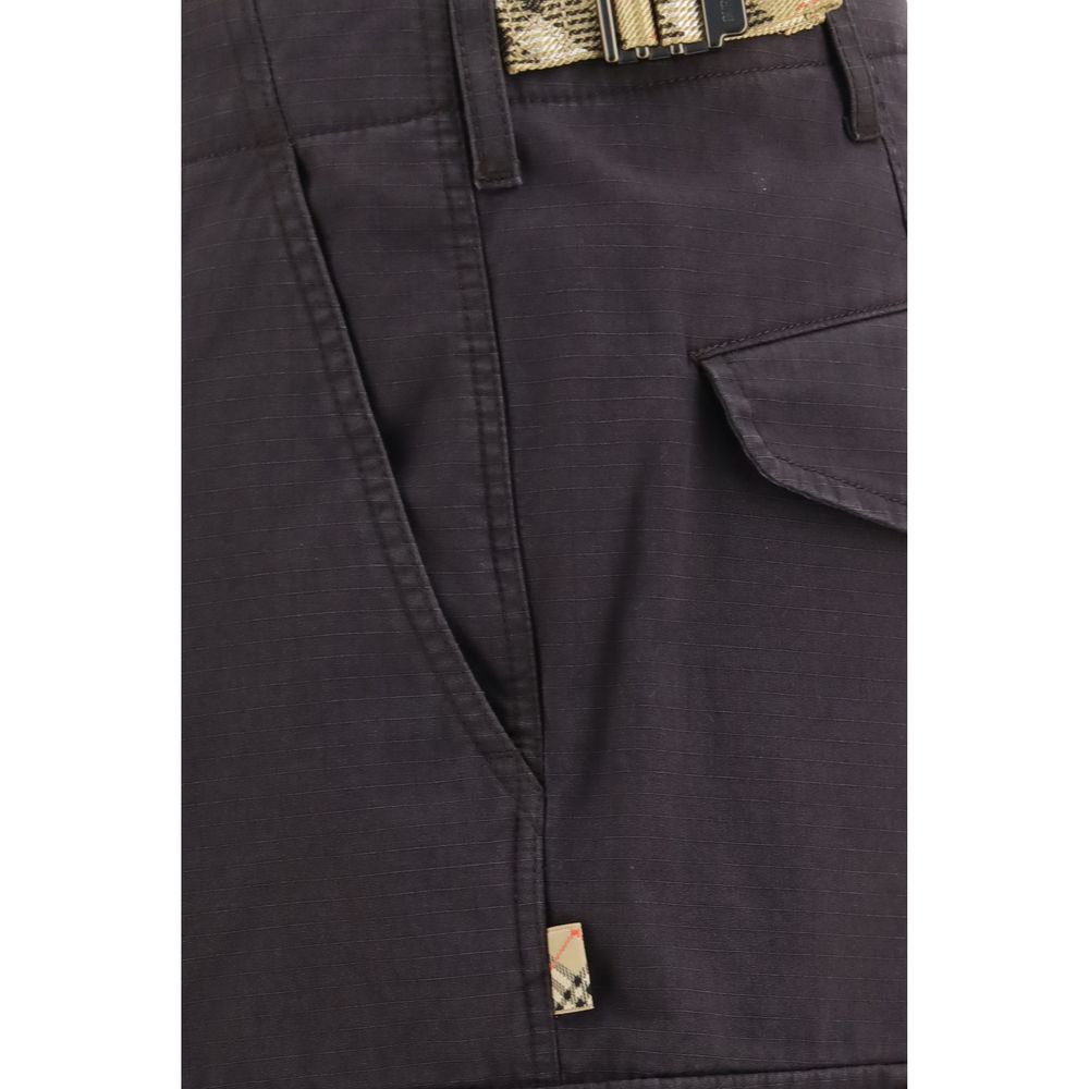 Burberry Brown Cotton Cargo Pants