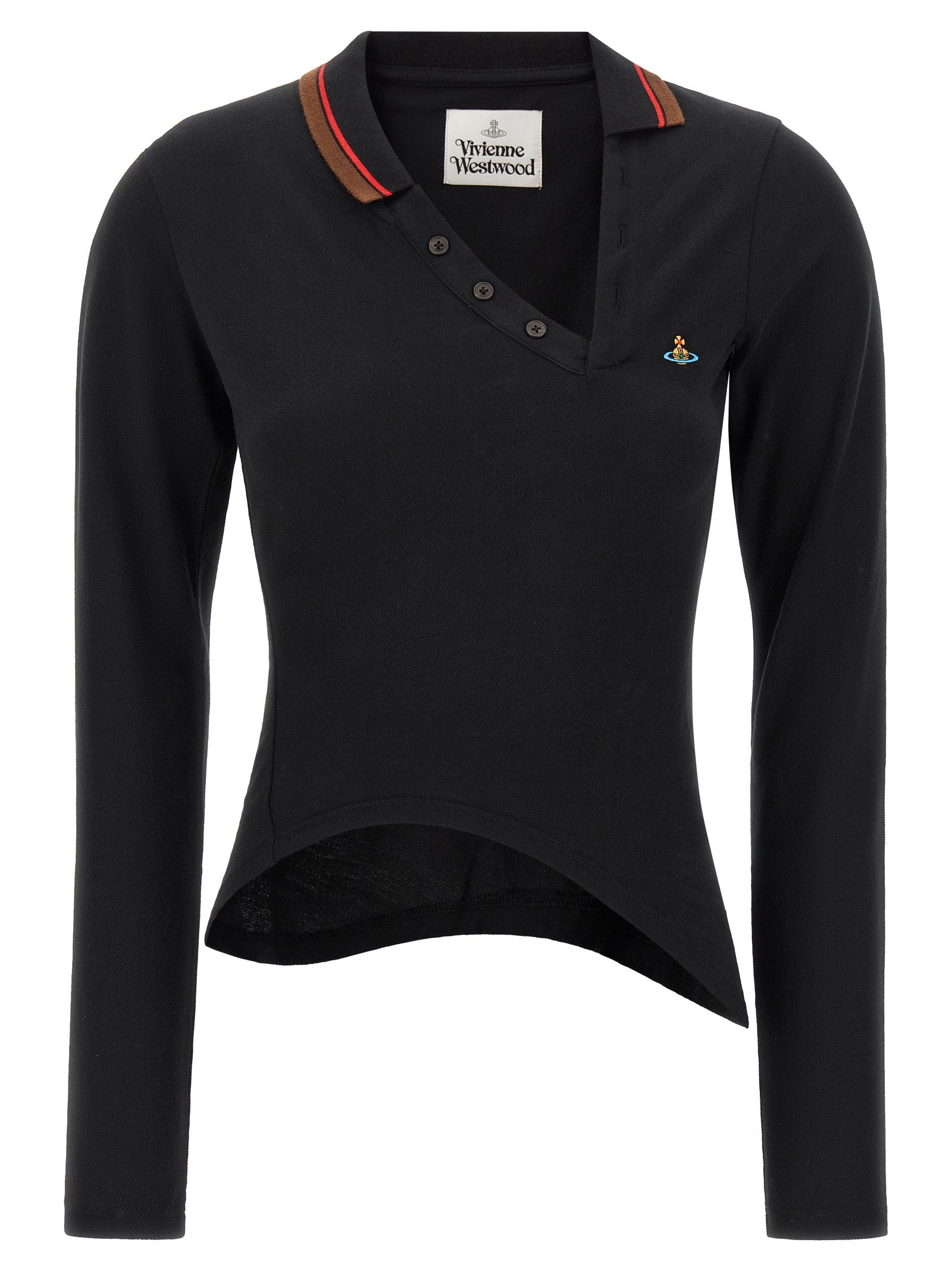 Vivienne Westwood Black Cotton Polo Shirt