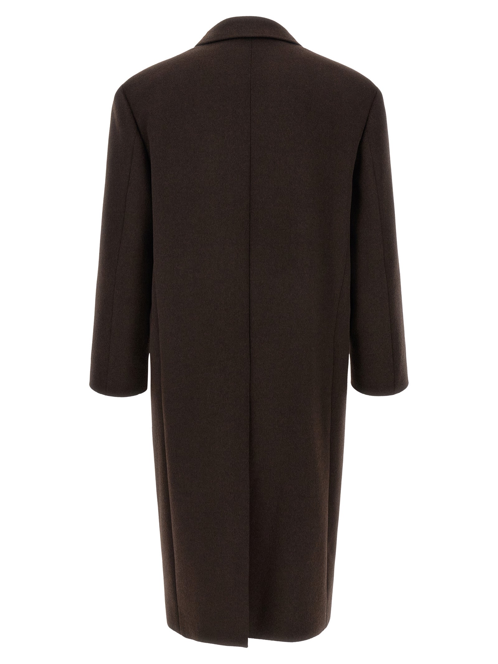 Saint Laurent Brown Wool Coat