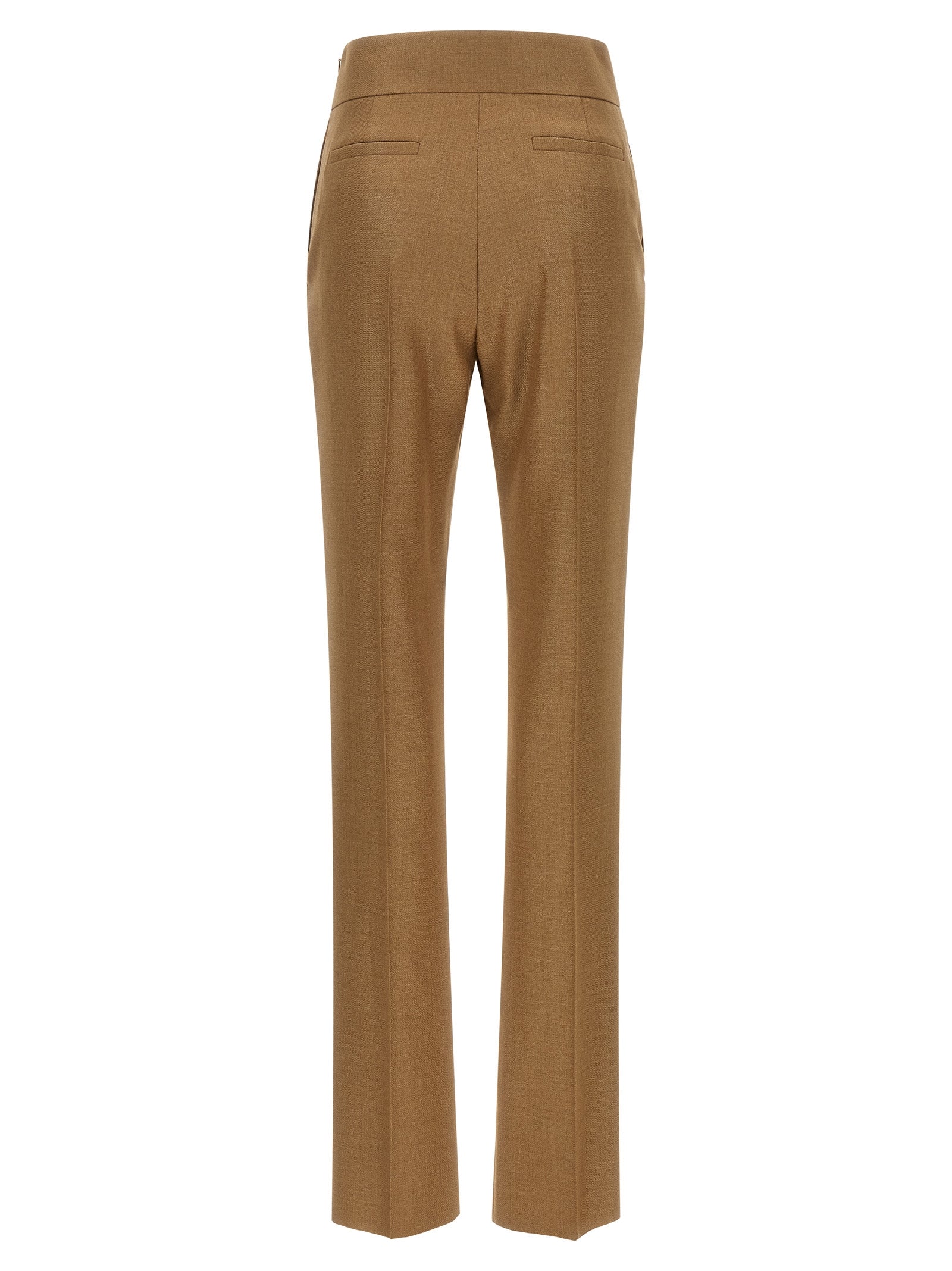 Valentino Garavani Beige Virgin Wool Dress Pants