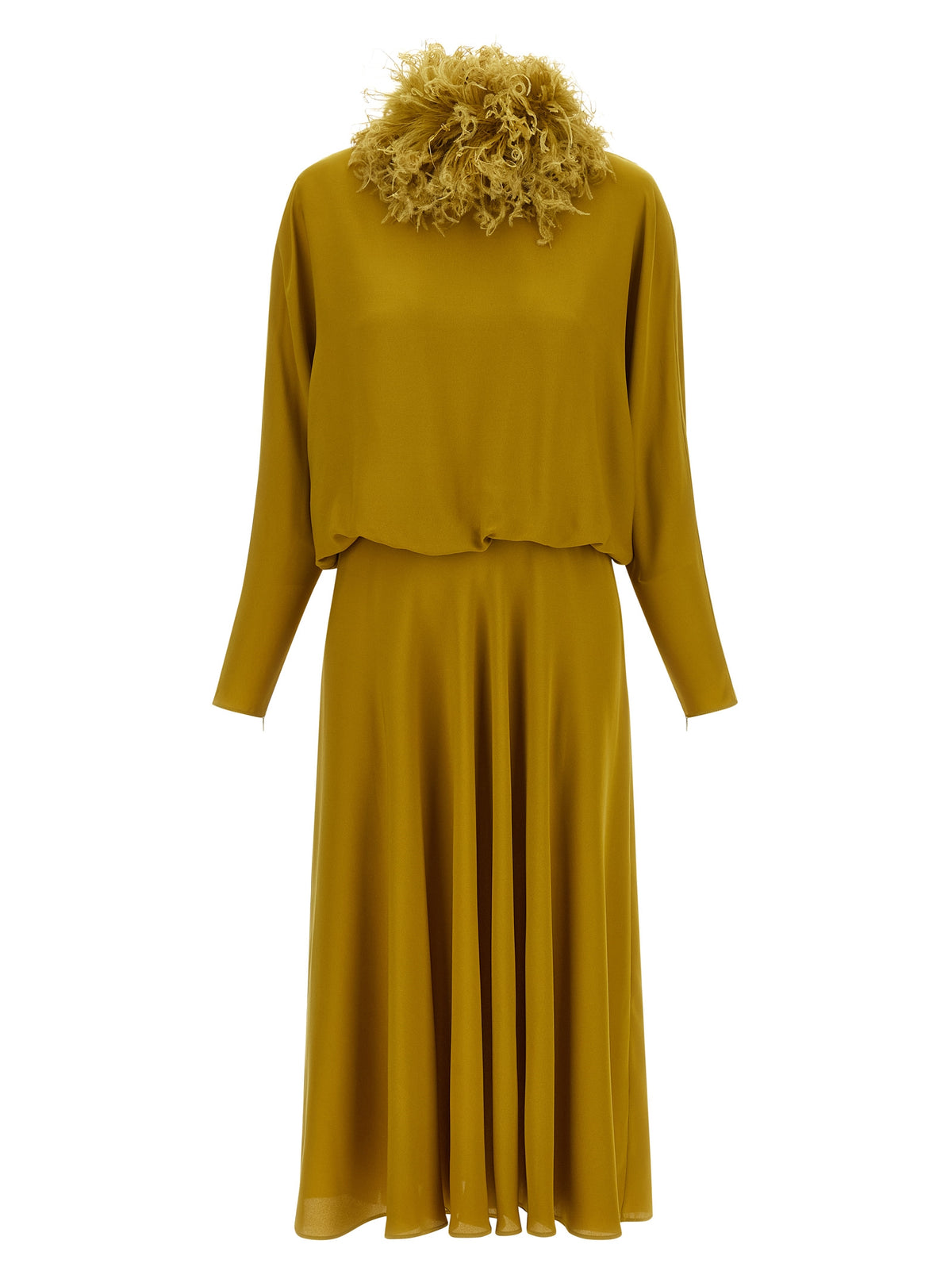 Valentino Garavani Bicolor Silk Midi Dress