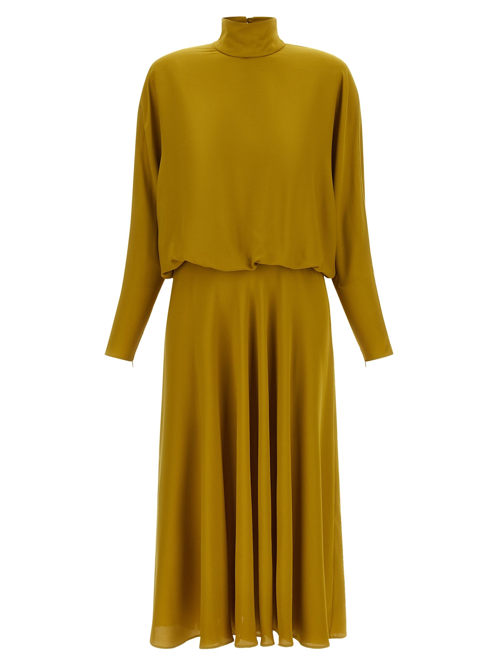 Valentino Garavani Bicolor Silk Midi Dress
