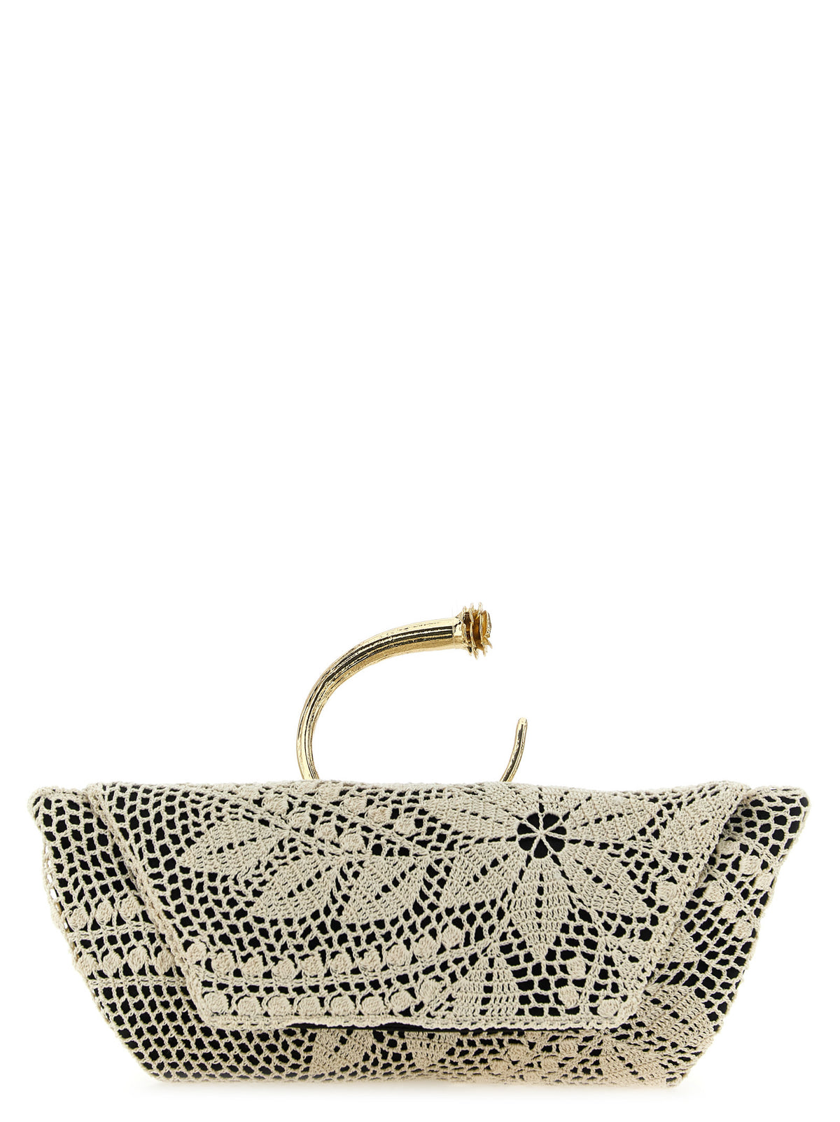 Magda Butrym Bicolor Silk Clutch Bag