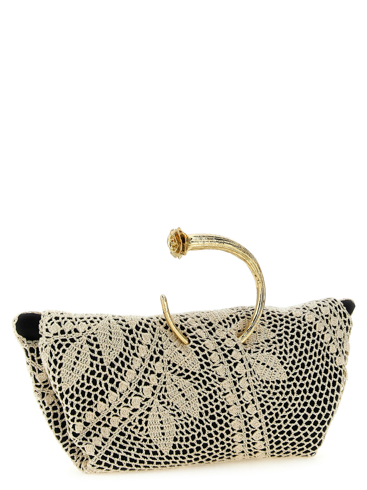 Magda Butrym Bicolor Silk Clutch Bag