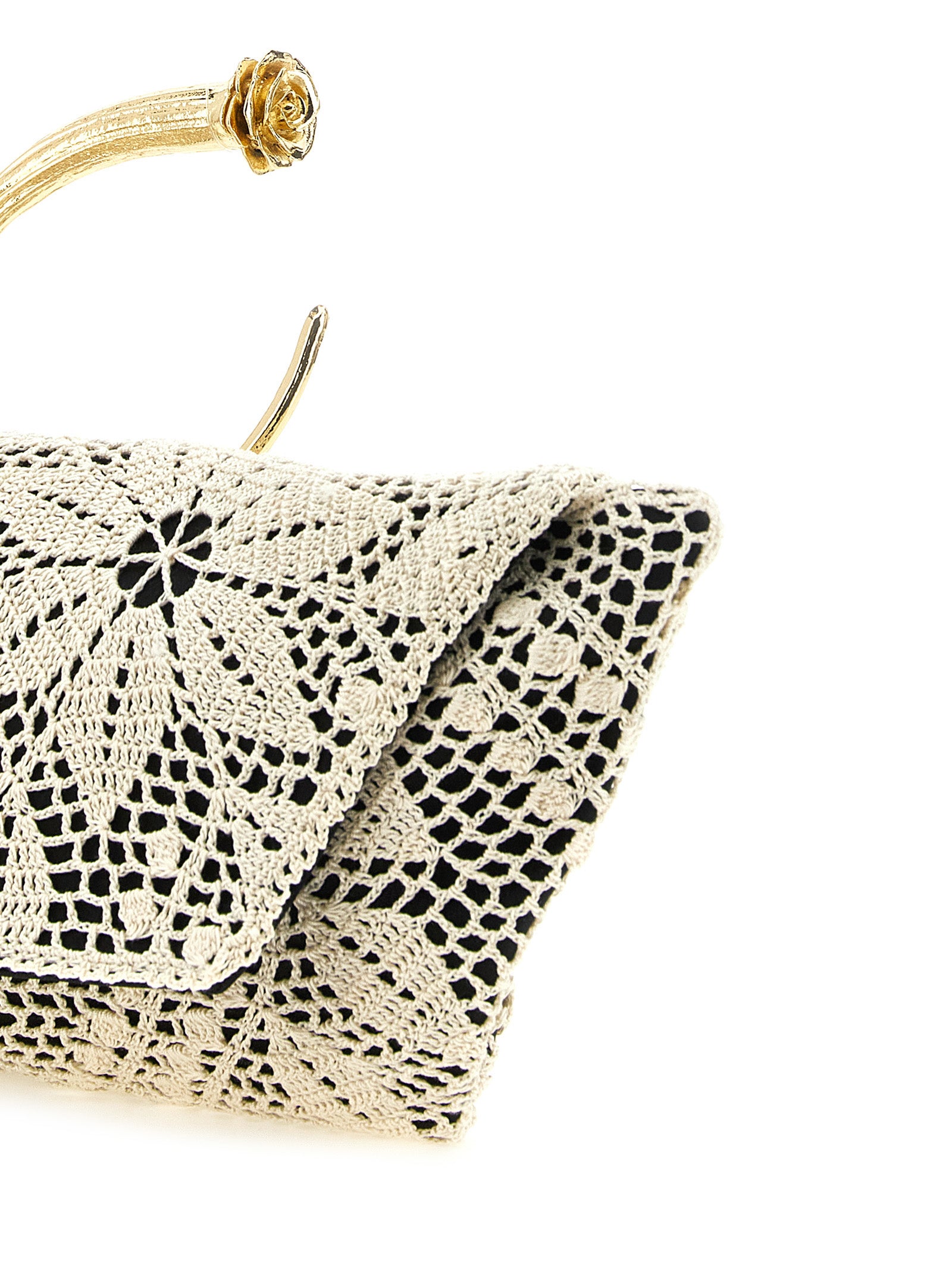 Magda Butrym Bicolor Silk Clutch Bag