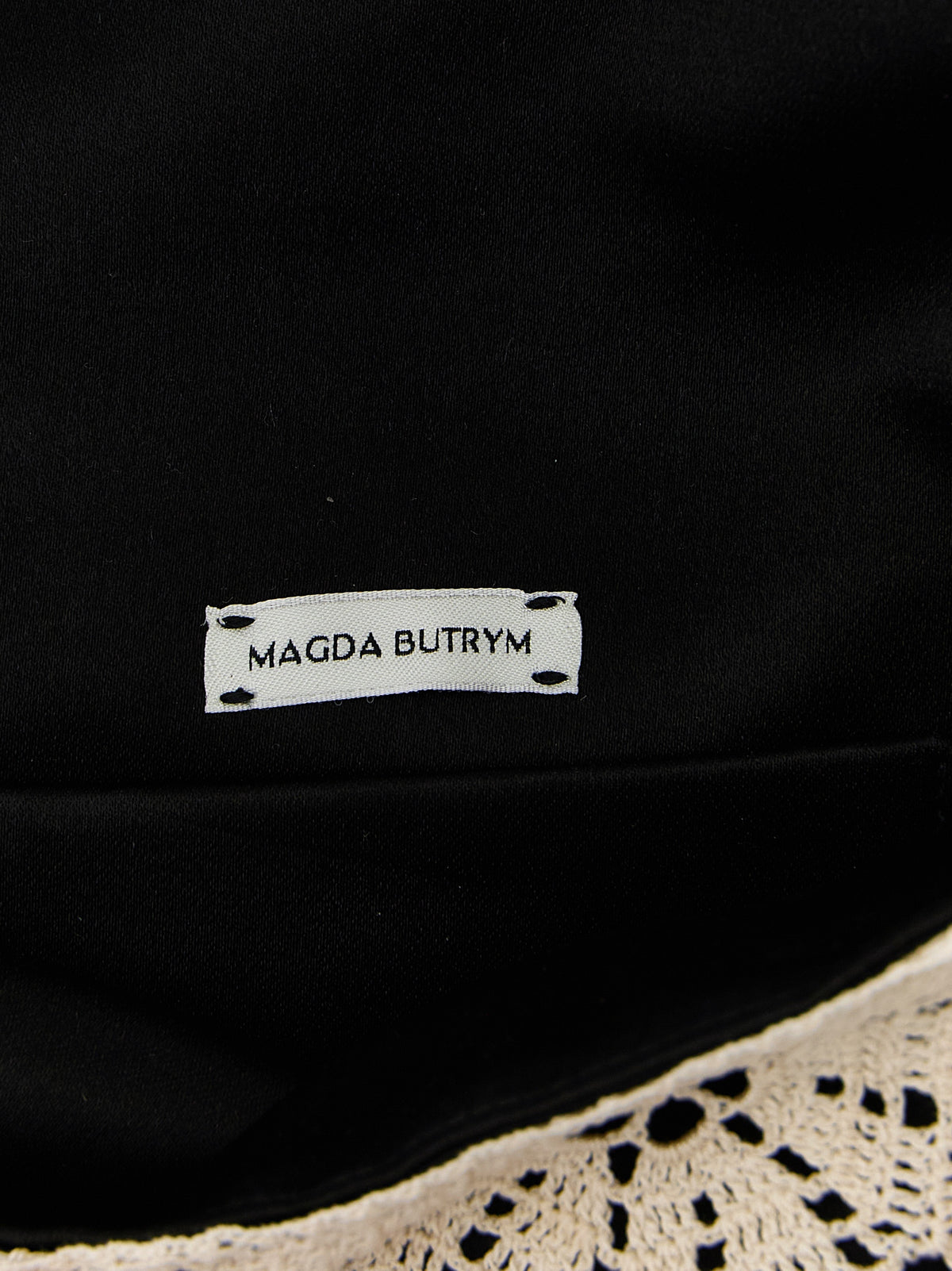 Magda Butrym Bicolor Silk Clutch Bag