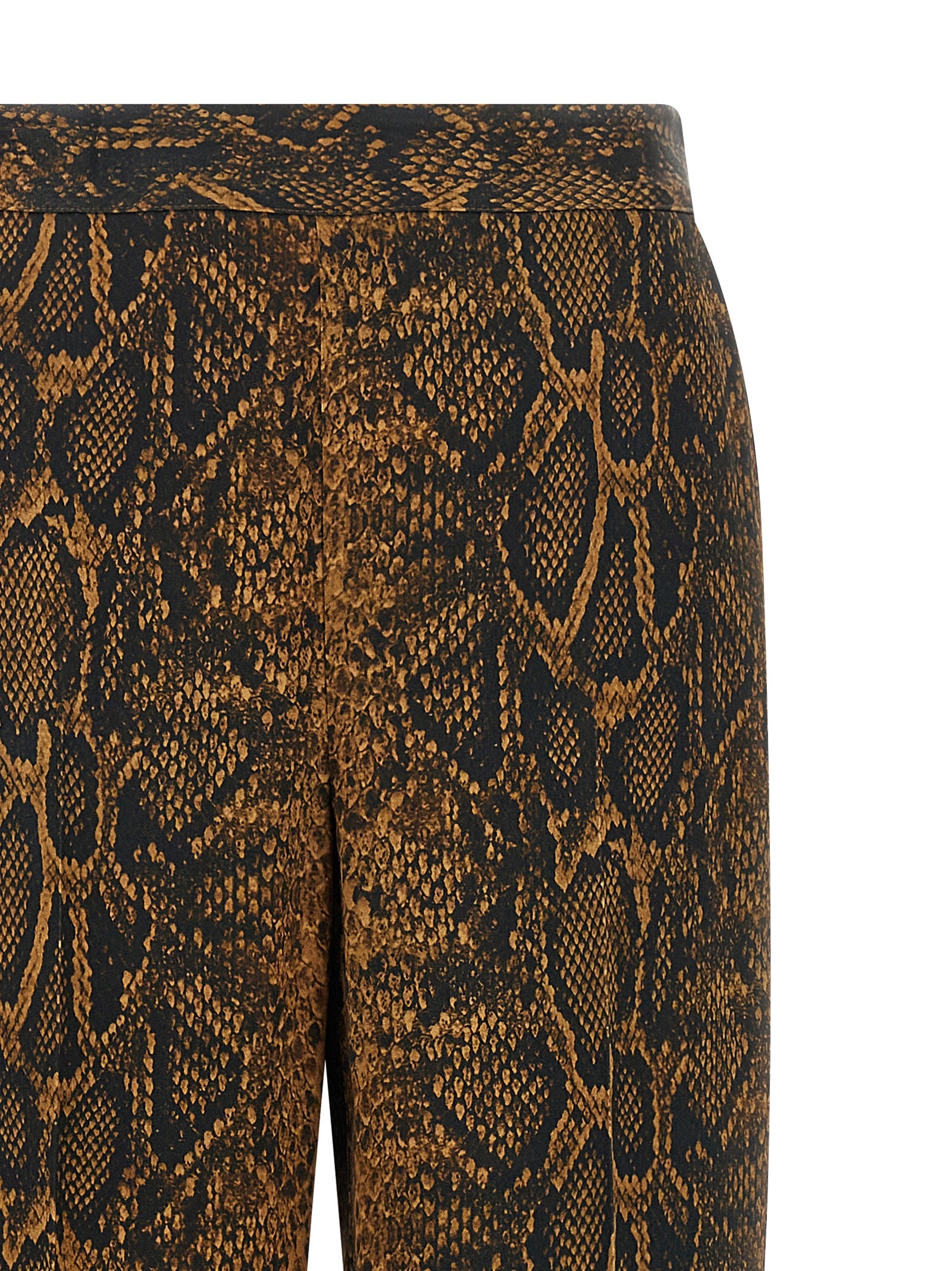 Twinset Brown Viscose Casual Pants