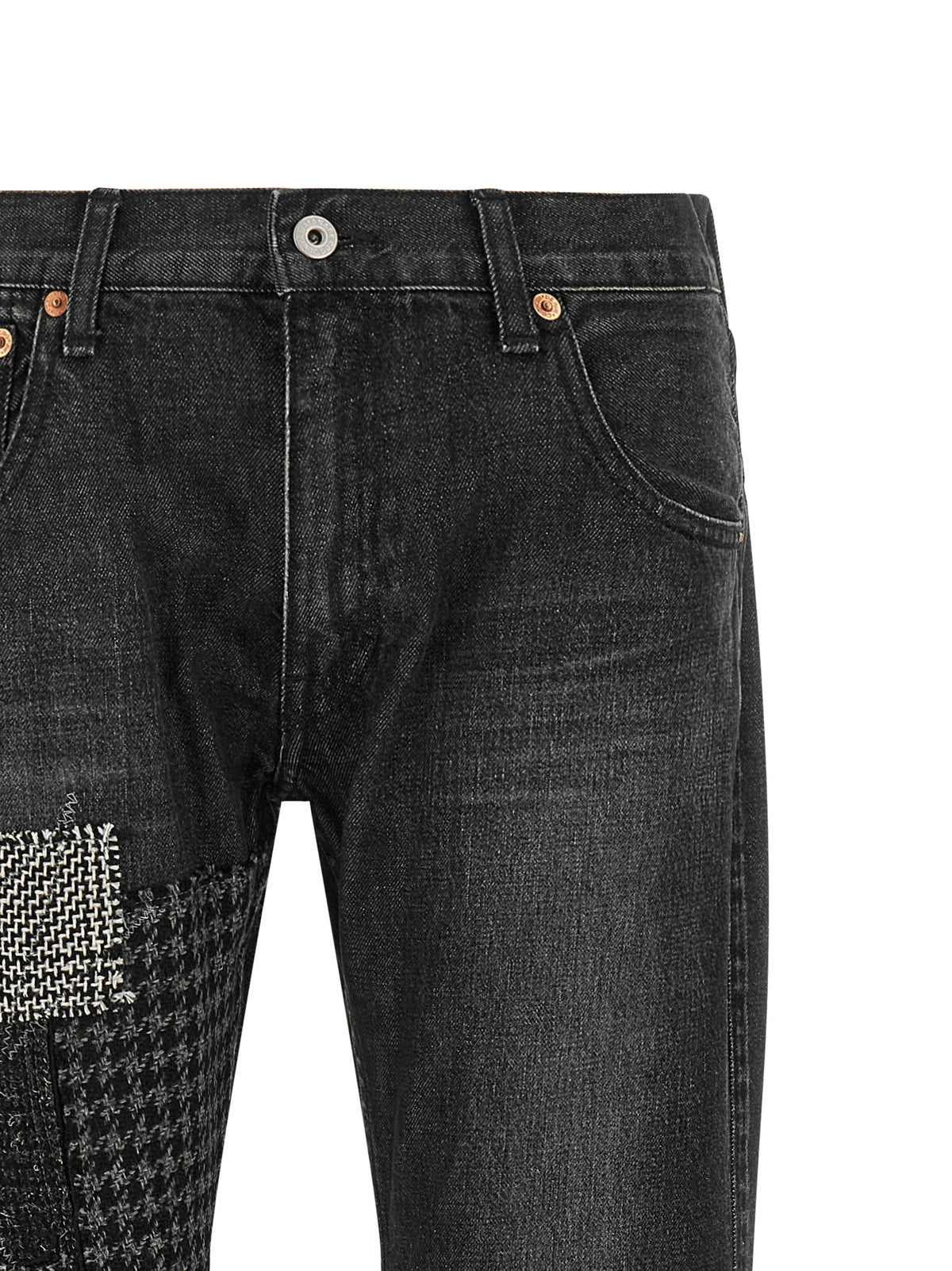 Junya Watanabe Black Cotton Flared Jeans