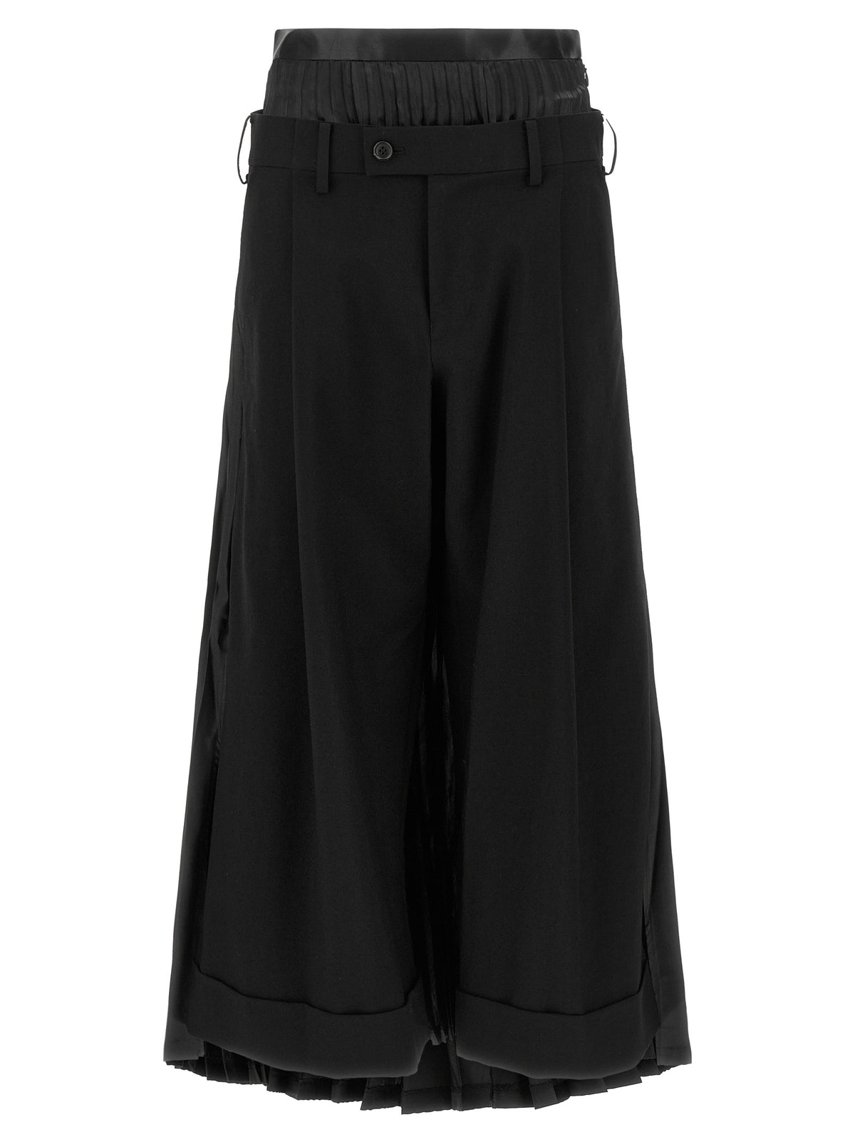 Junya Watanabe Black Wool Casual Pants
