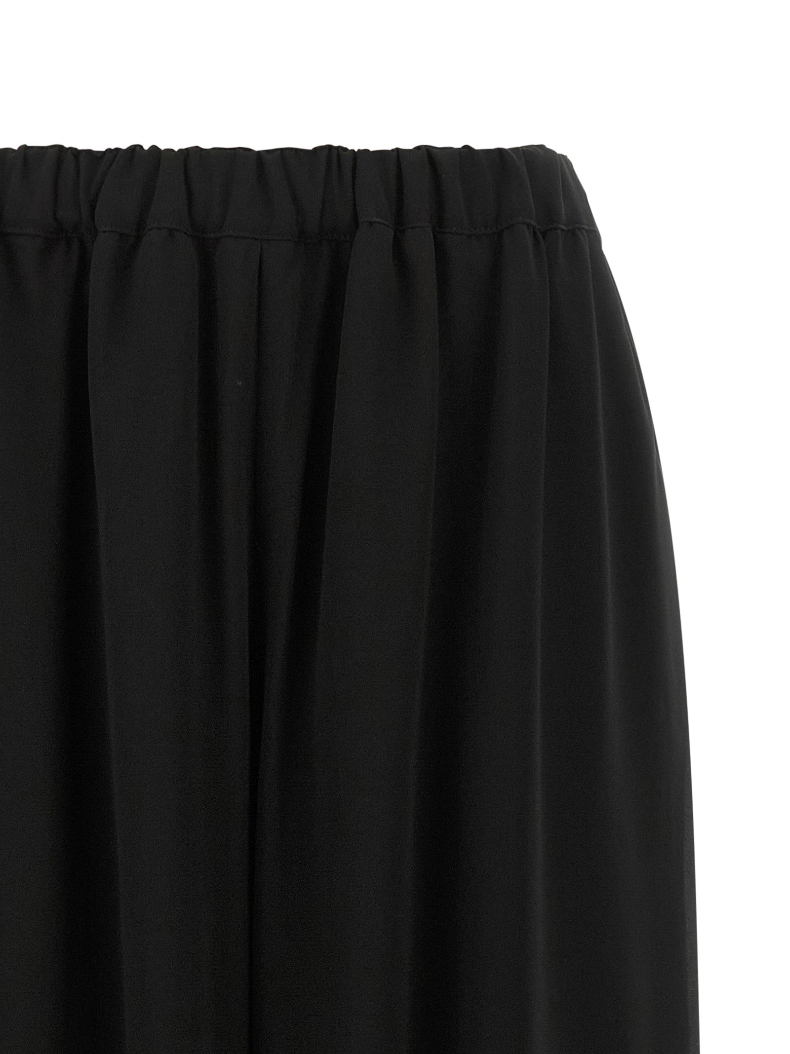 Comme Des Garçons Black Wool Casual Pants
