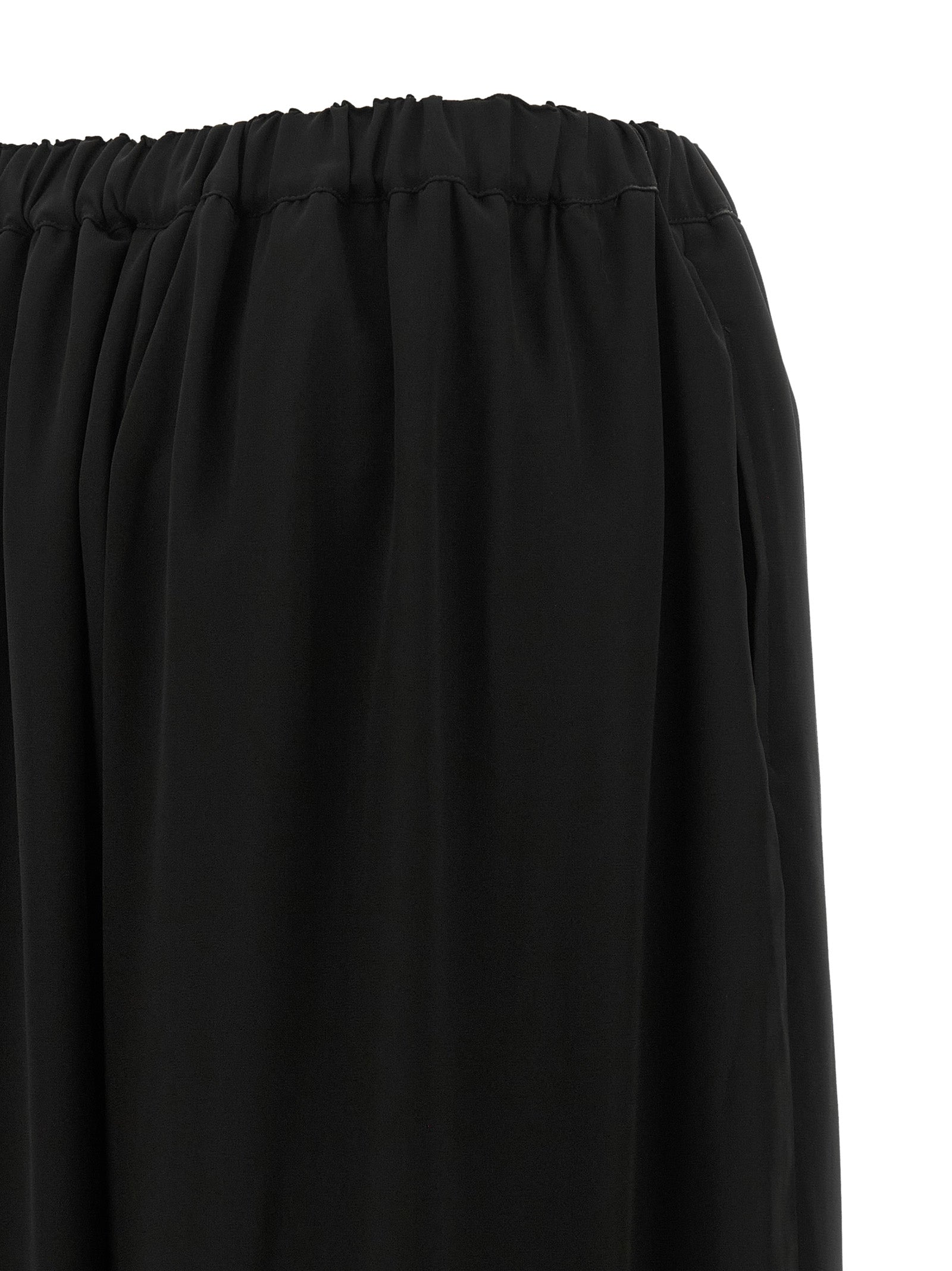 Comme Des Garçons Black Wool Casual Pants