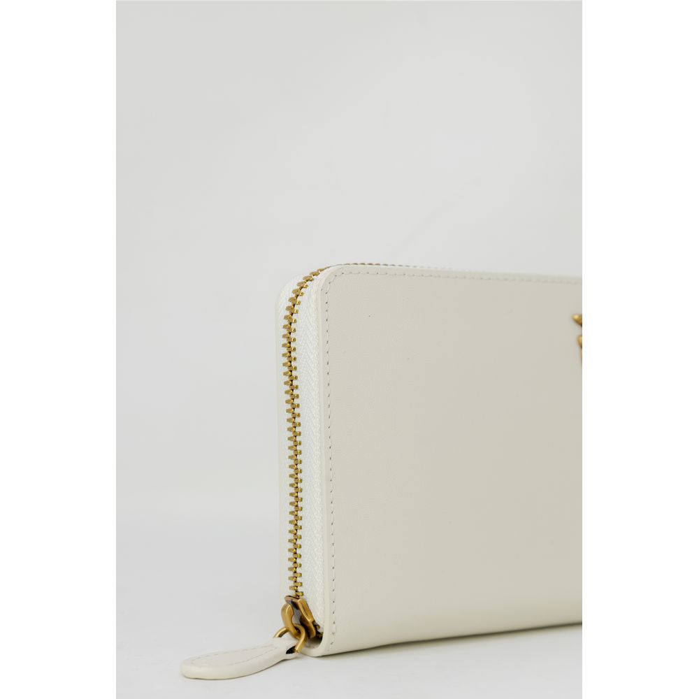 PINKO Cream Leather Wallet