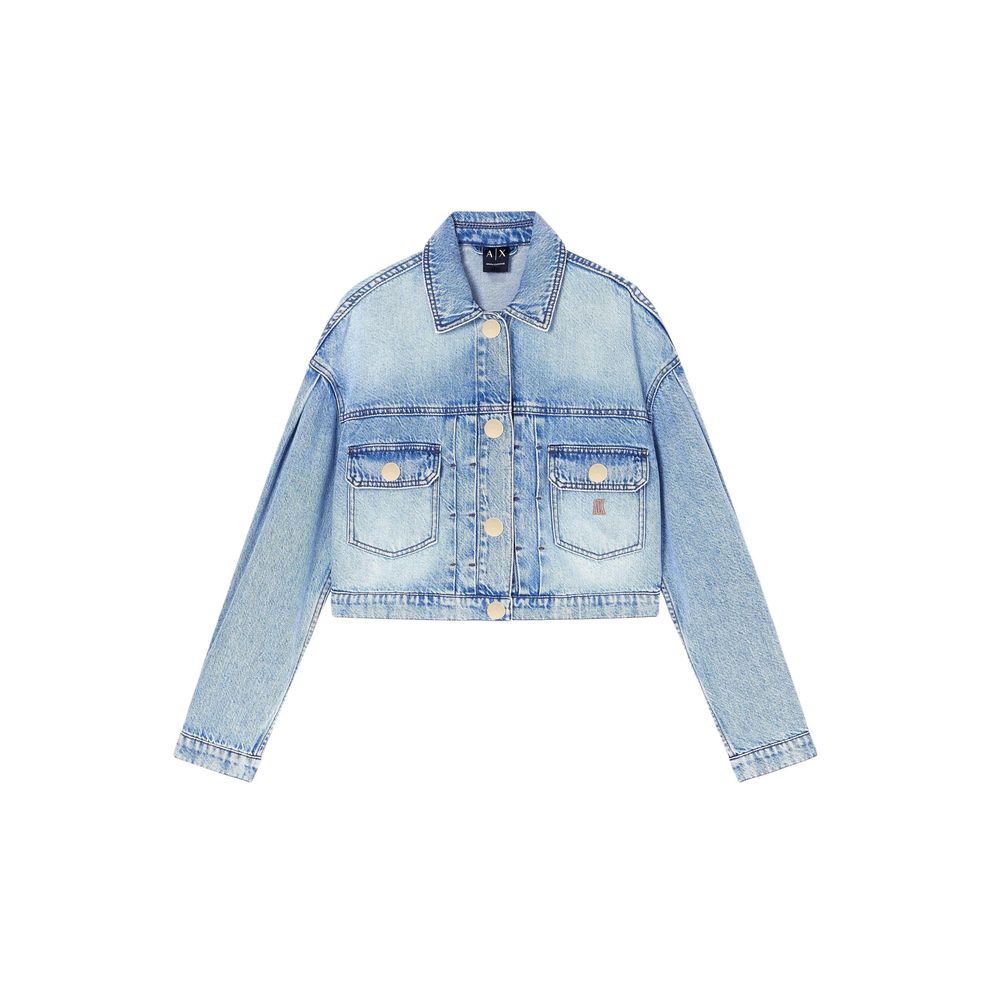 Armani Exchange Blue Kapok Denim Jacket