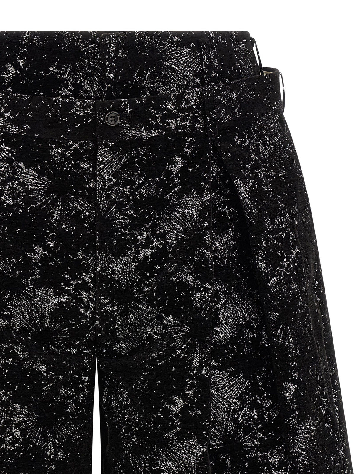 Comme Des Garçons Black Polyester Bermuda Shorts