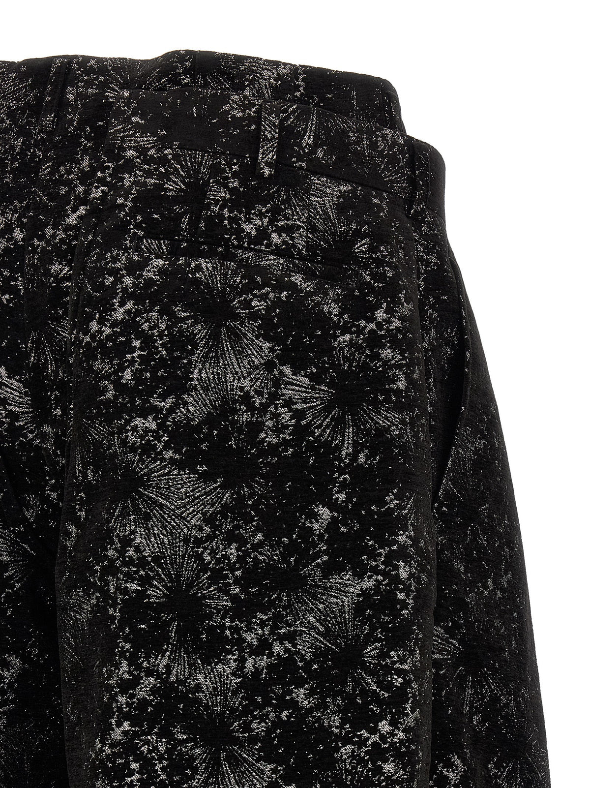 Comme Des Garçons Black Polyester Bermuda Shorts
