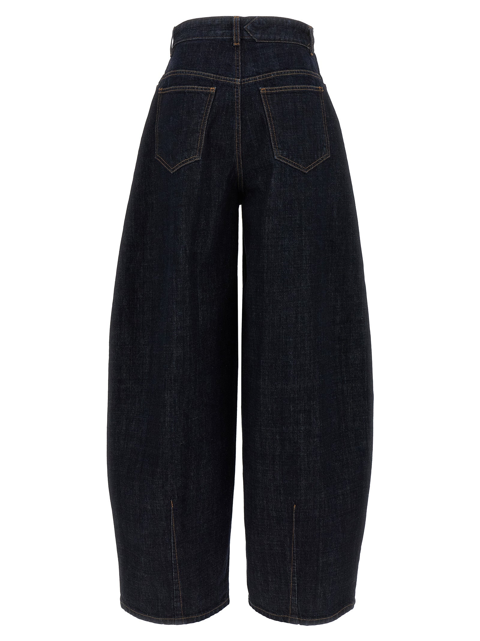 Jacquemus Blue Cotton High-Waisted Jean