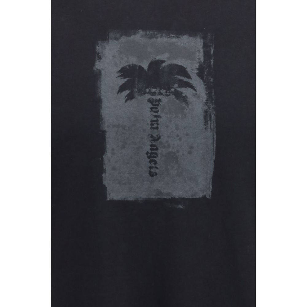 Palm Angels Black Cotton T-Shirt