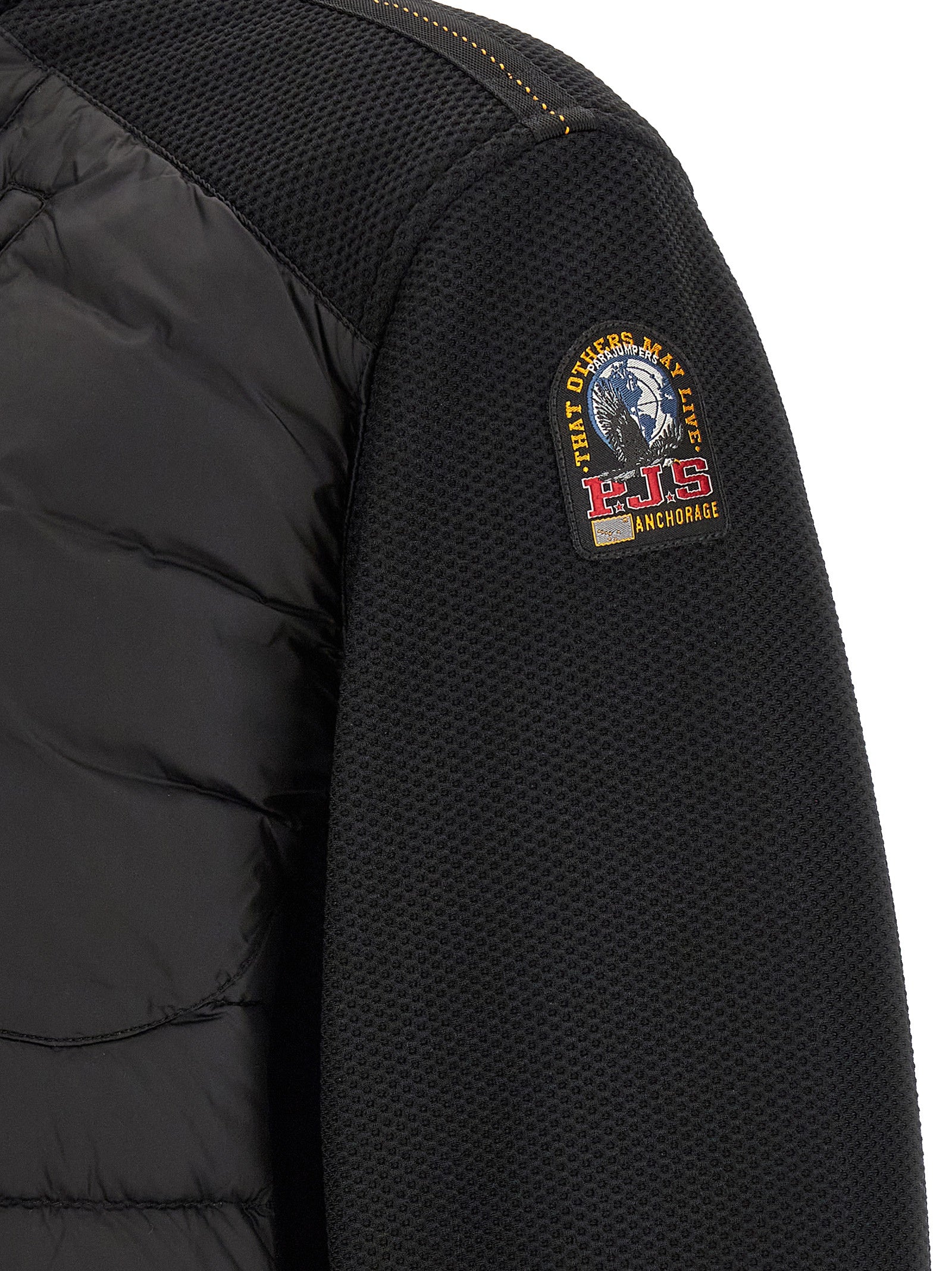 Parajumpers Black Polyamide Shell Jacket