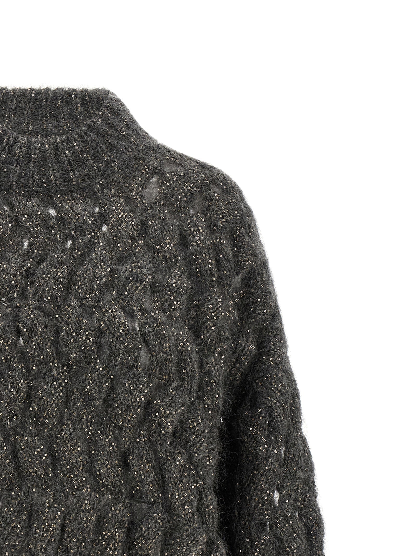 Brunello Cucinelli Gray Wool Cardigan