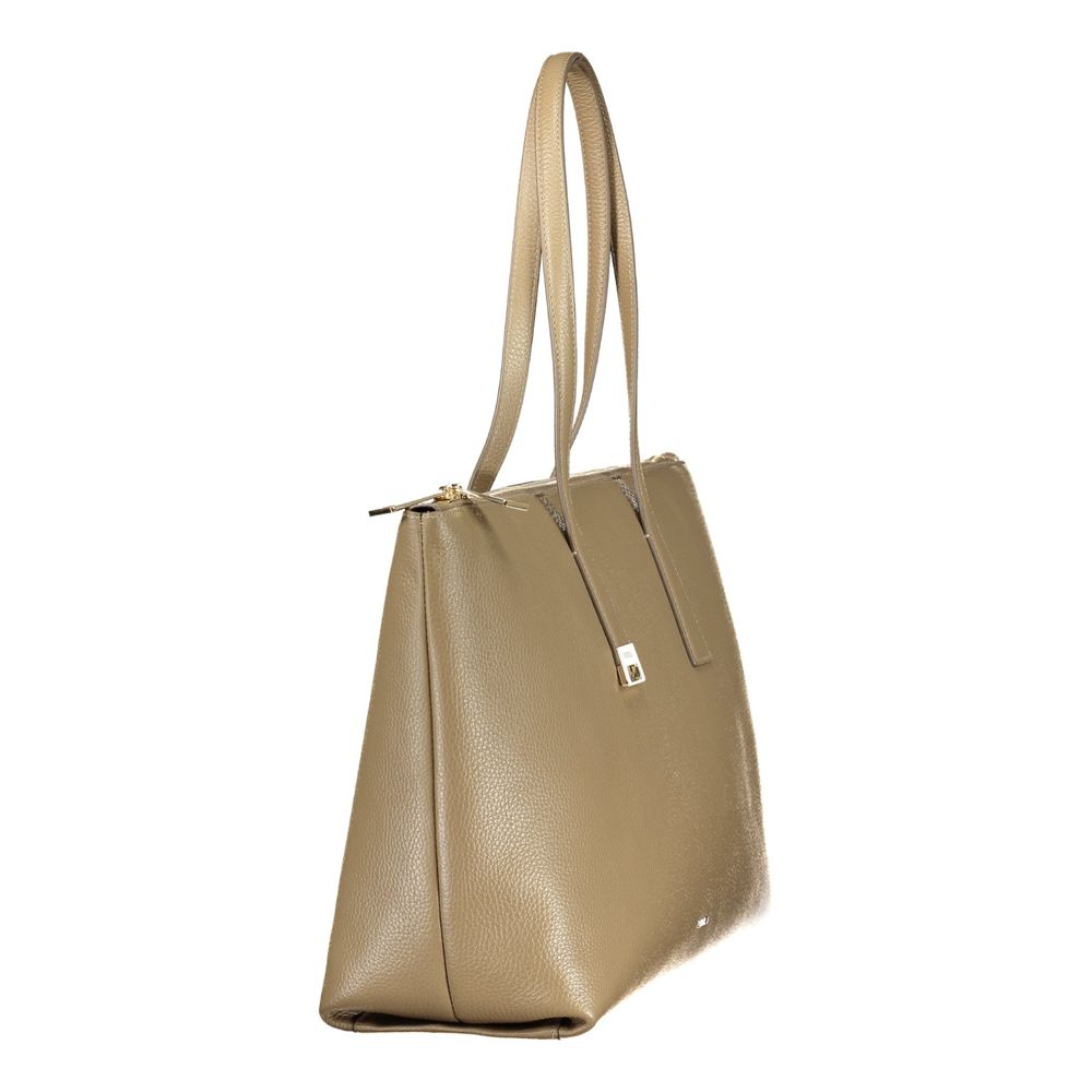 Furla Green Leather Handbag