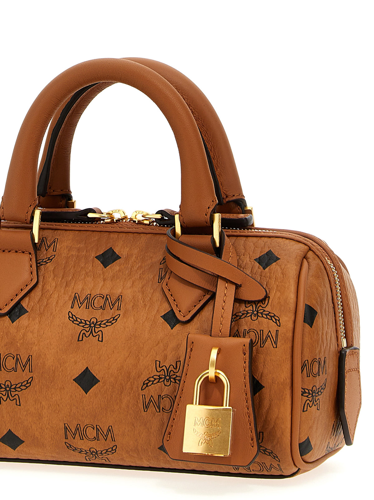 MCM Brown Polyethylene Handbag