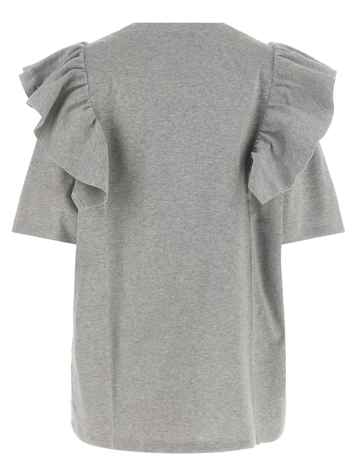 Miu Miu Gray Cotton Short Dress