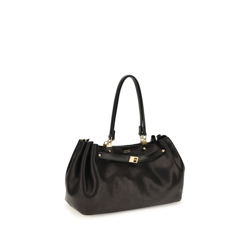 Balenciaga Black Calf Leather Bos Taurus Shoulder Bag