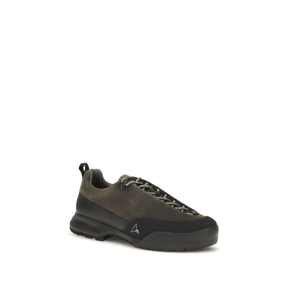 ROA Brown Calf Leather Bos Taurus Athletic Sneakers
