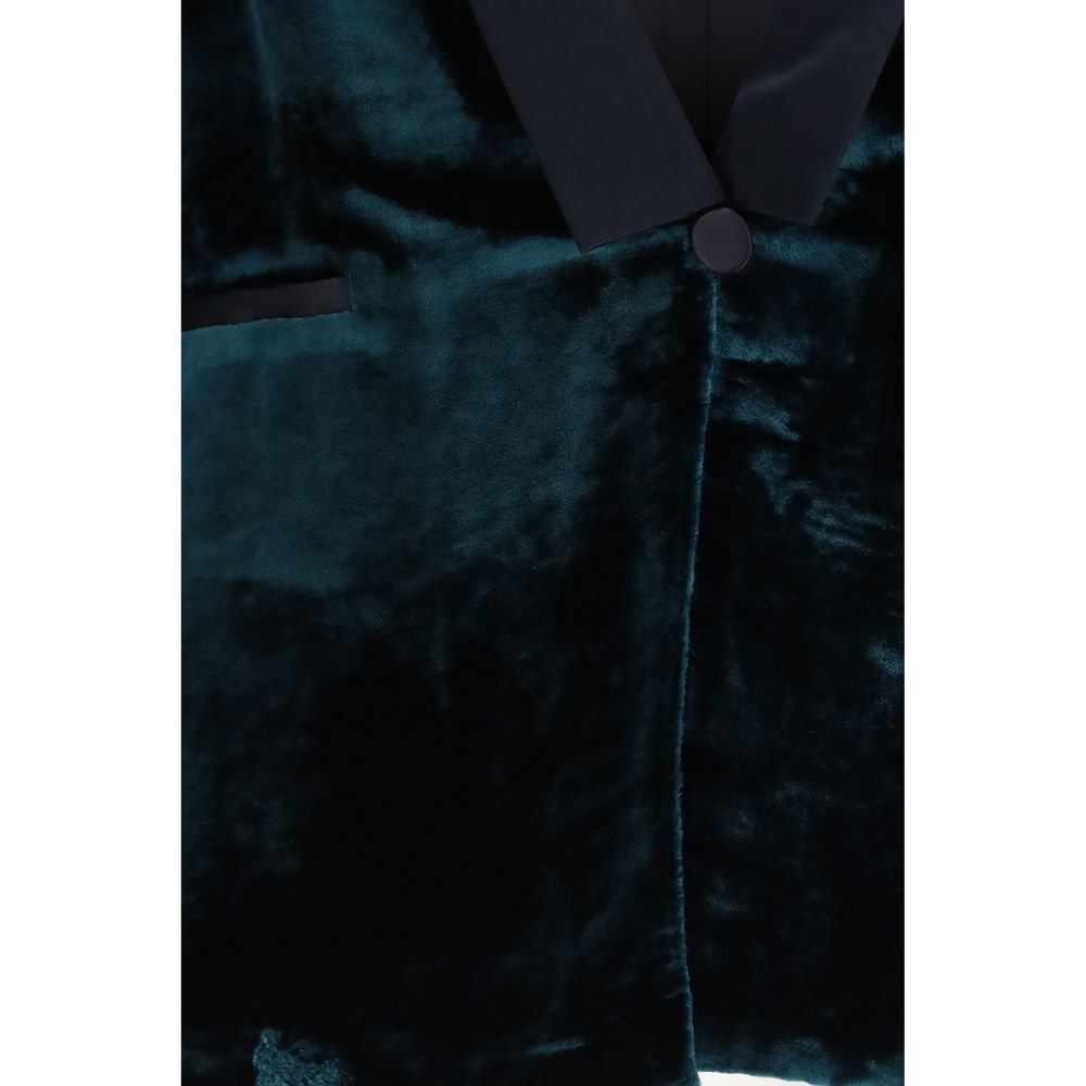 Forte_Forte Bicolor Viscose Full-Length Jacket