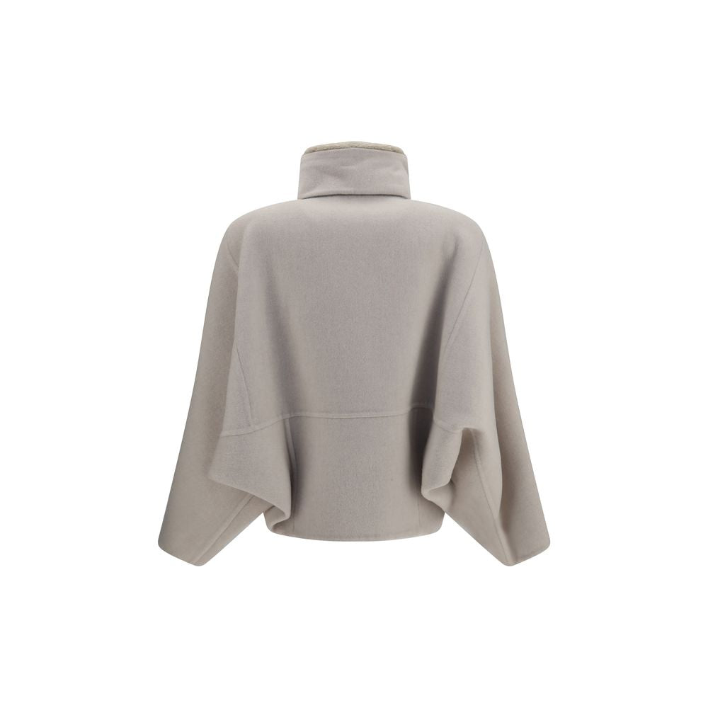 Brunello Cucinelli Gray Wool Oves Aries Jacket