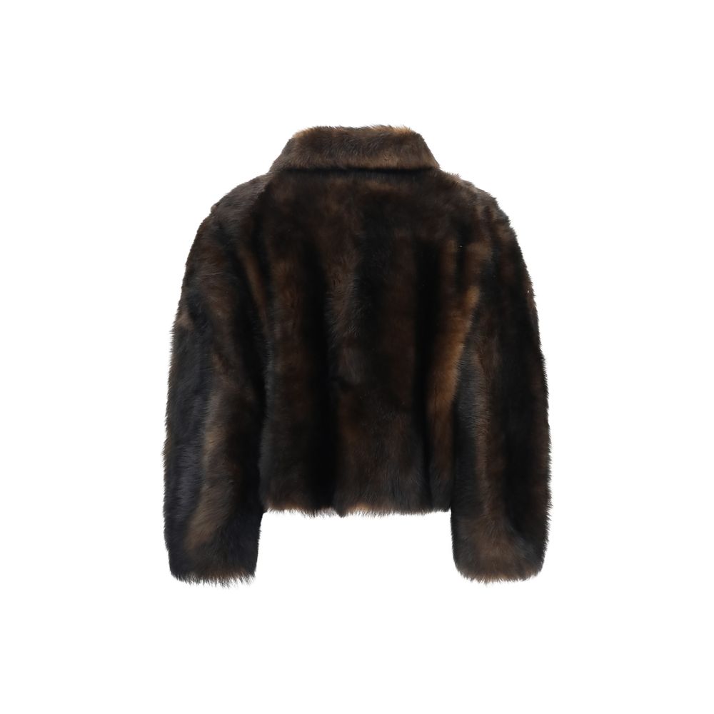 Brunello Cucinelli Brown Lambskin Full-Length Jacket