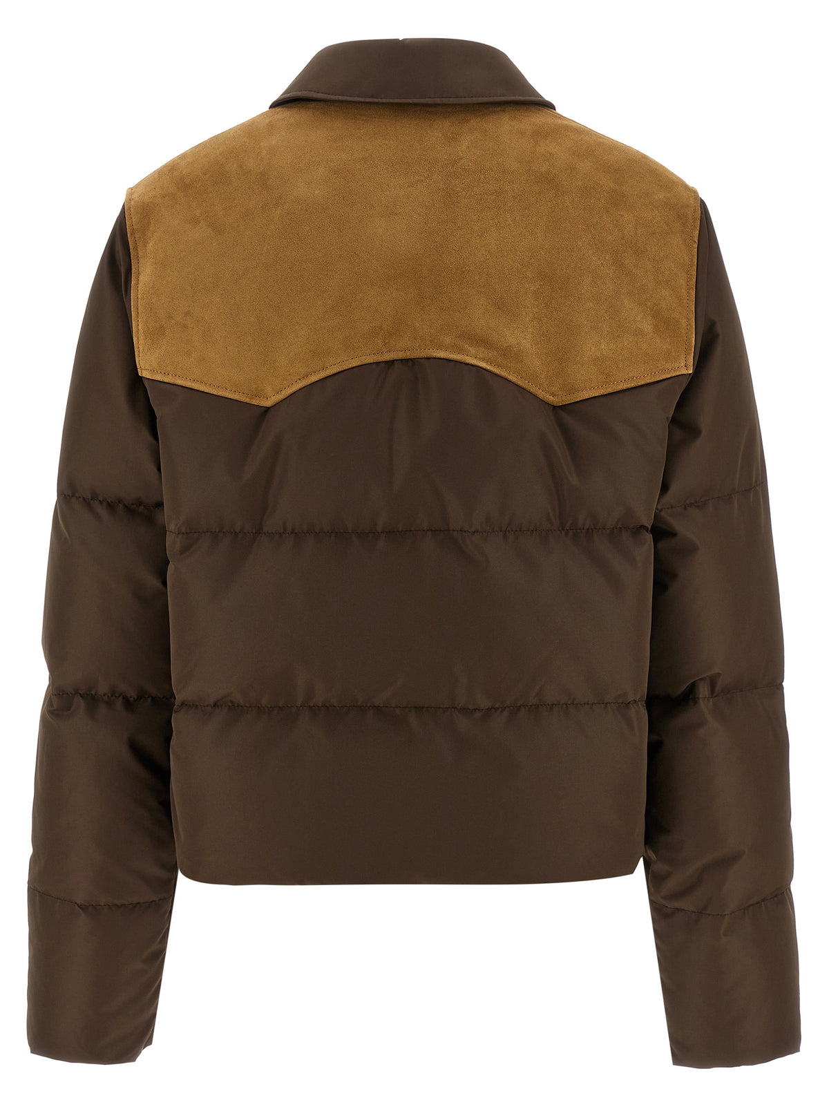 Miu Miu Brown Recycled Polyester Full-Length Jacket