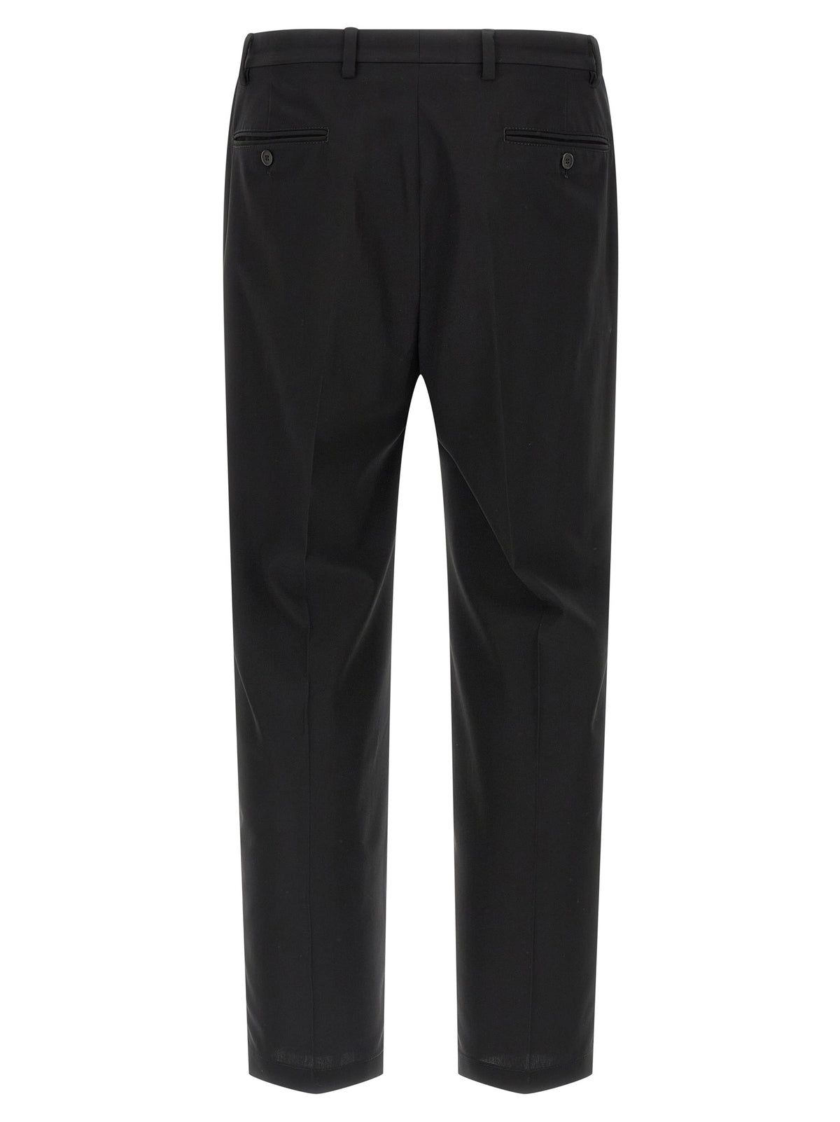 Prada Black Cotton Casual Pants