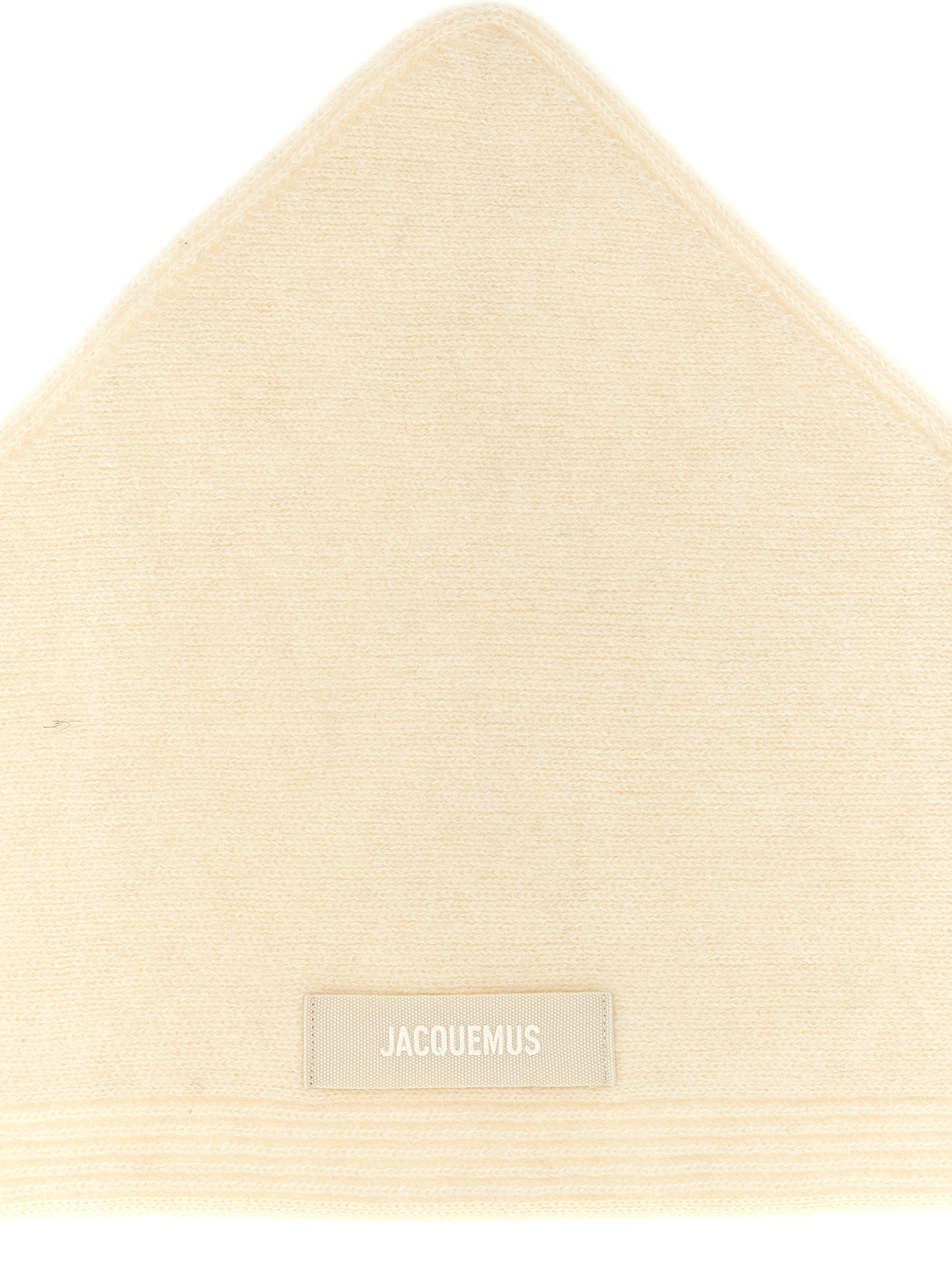 Jacquemus White Wool Scarf
