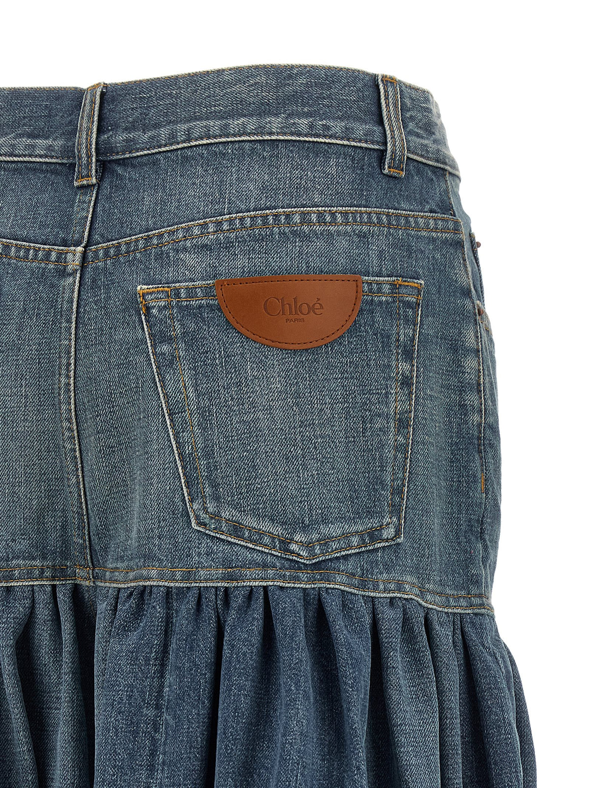 Chloé Blue Denim Skirt