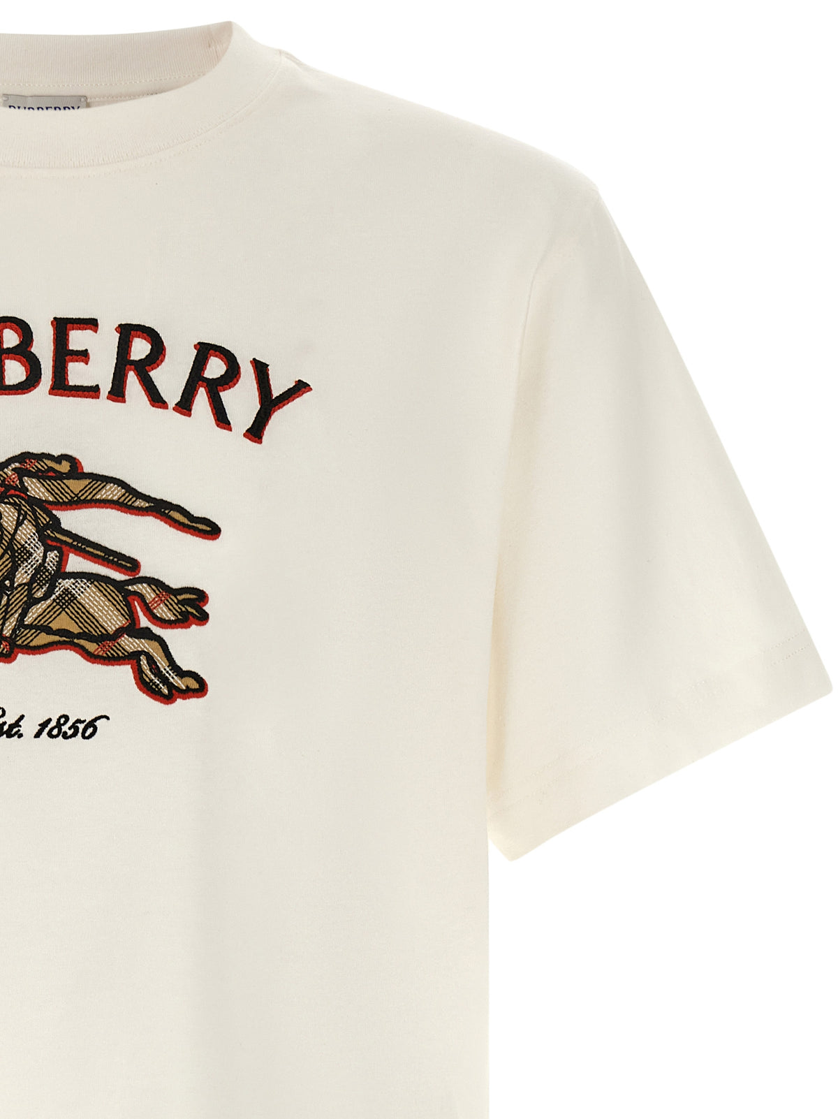 Burberry White Cotton T-Shirt