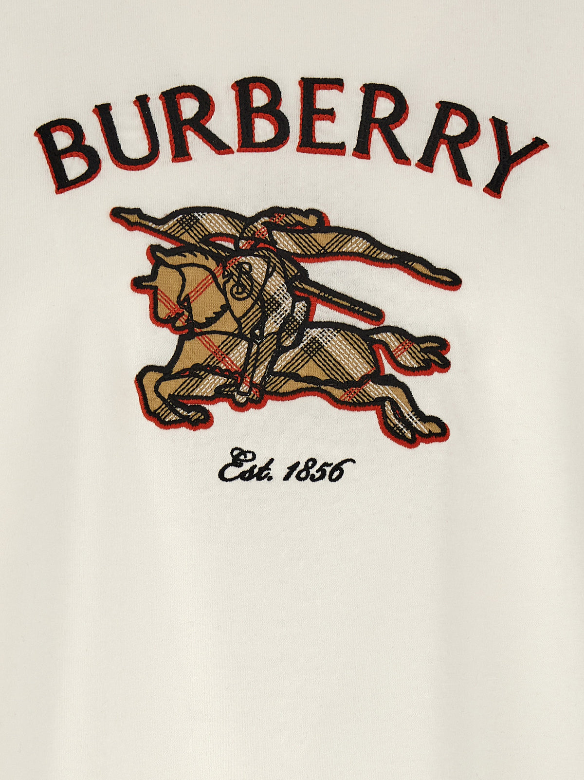 Burberry White Cotton T-Shirt