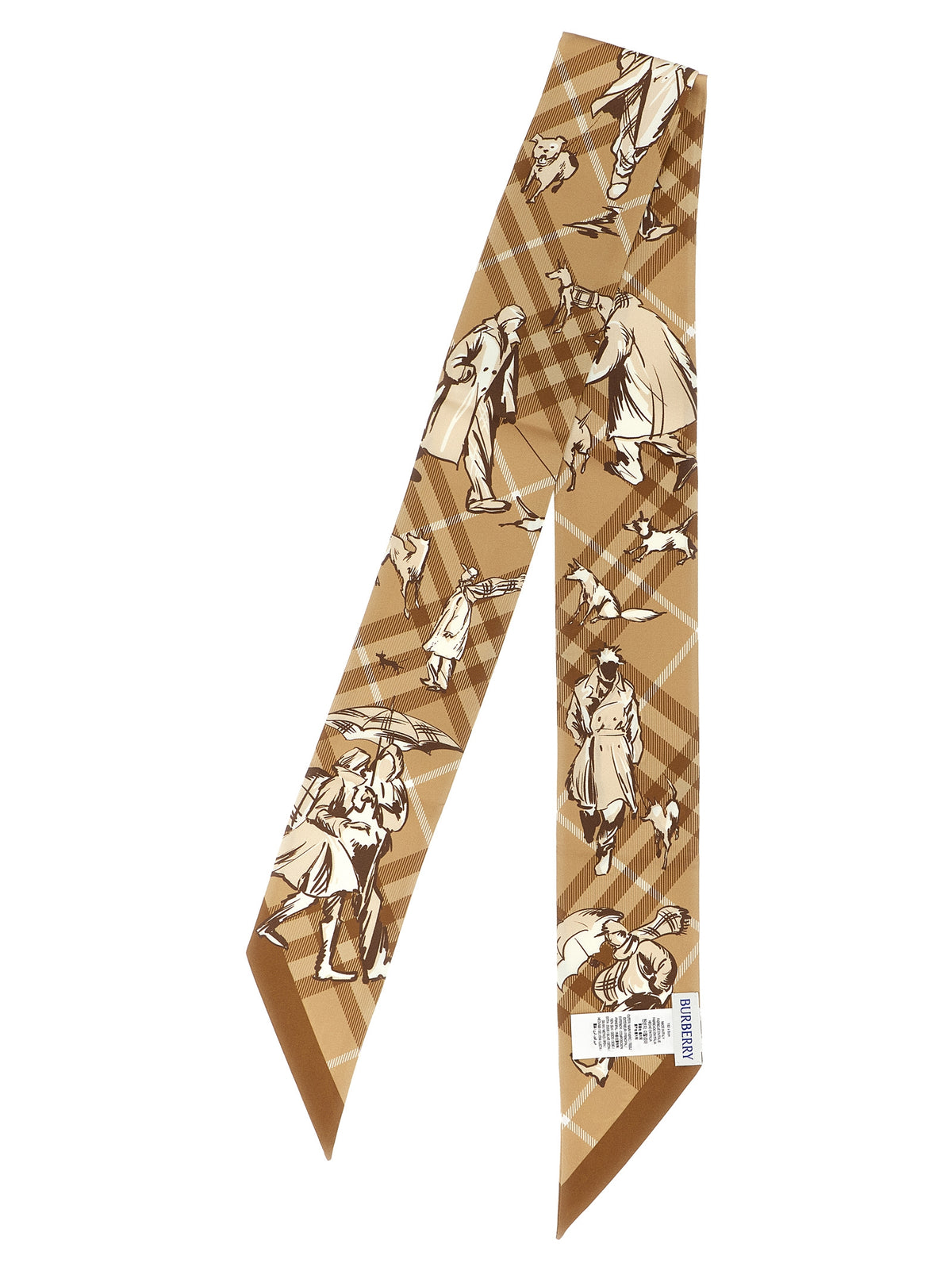 Burberry Beige Satin Foulard