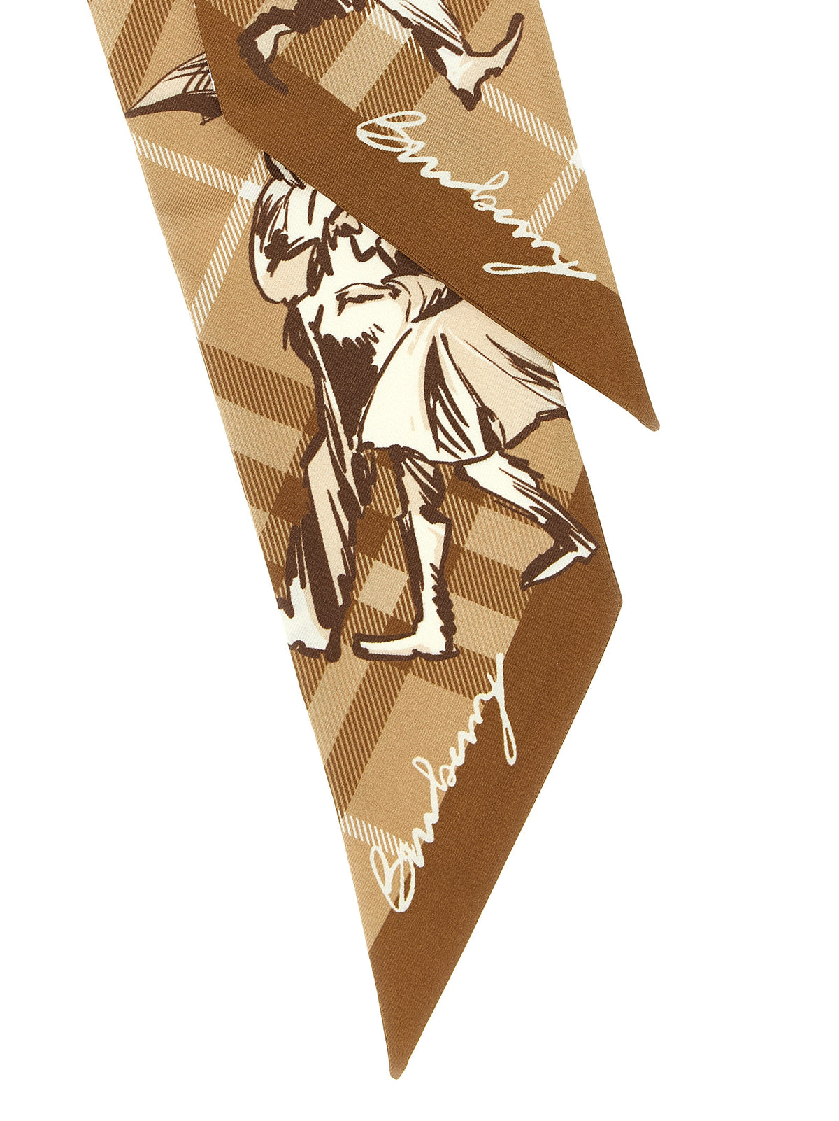 Burberry Beige Satin Foulard