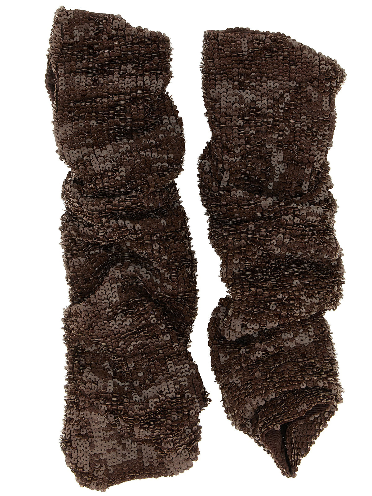 P.A.R.O.S.H. Brown Polyamide Gloves
