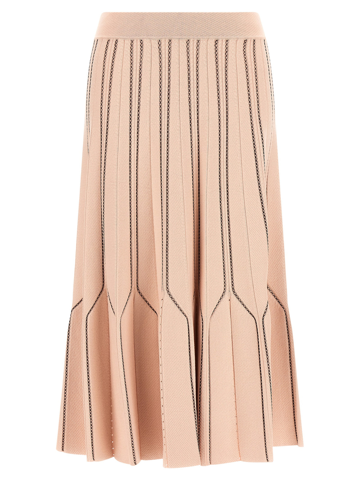 Elisabetta Franchi Multicolor Viscose Midi Skirt