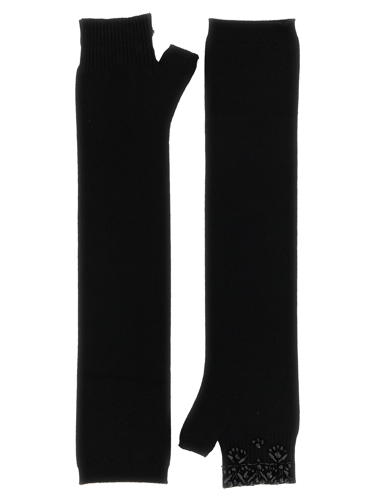 P.A.R.O.S.H. Black Wool Gloves